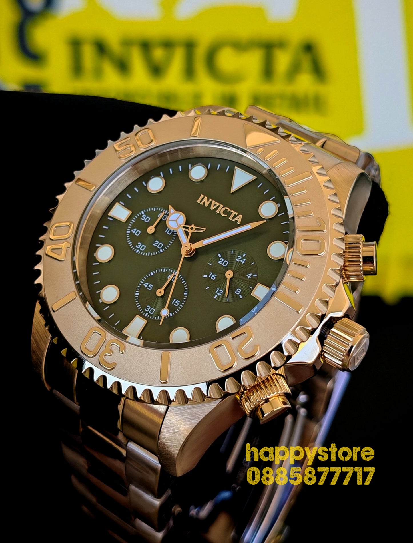 INVICTA Grand Diver green dial 52 mm