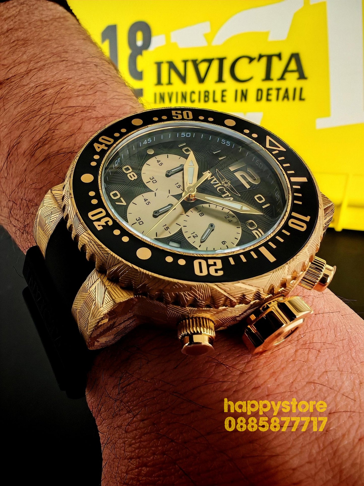 INVICTA Hummer Gold 52 mm