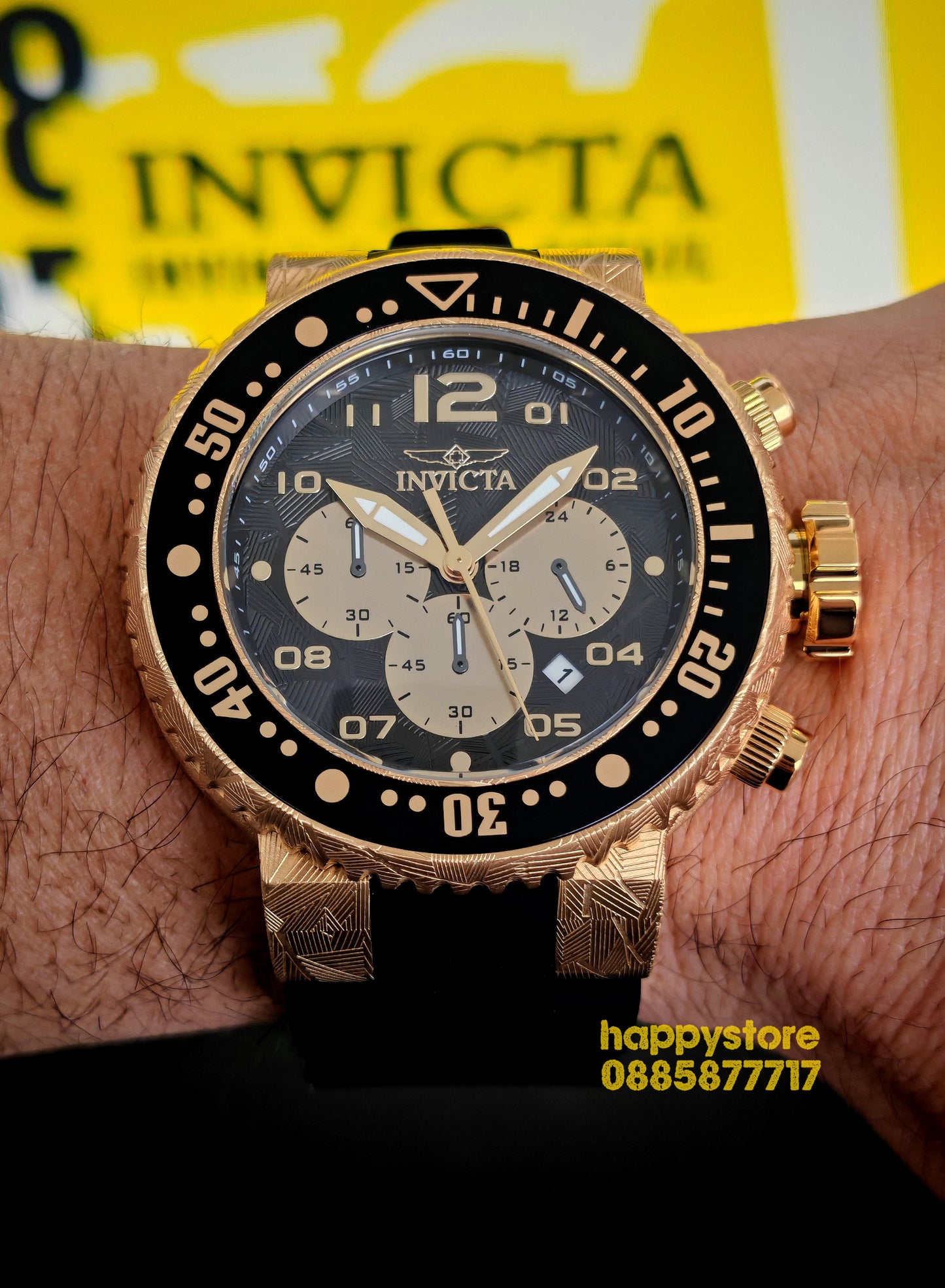 INVICTA Hummer Gold 52 mm