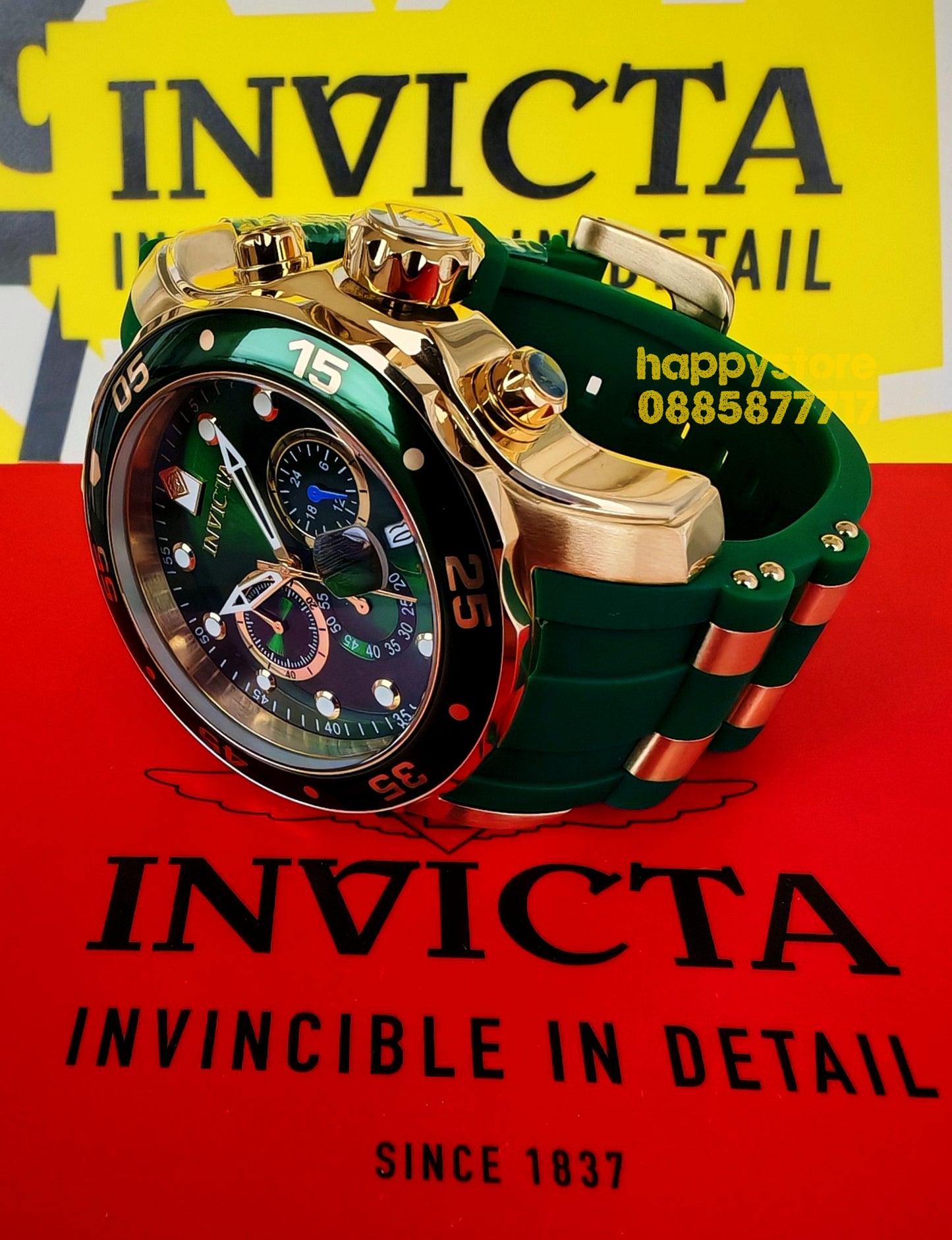INVICTA SCUBA Green/Gold 48mm