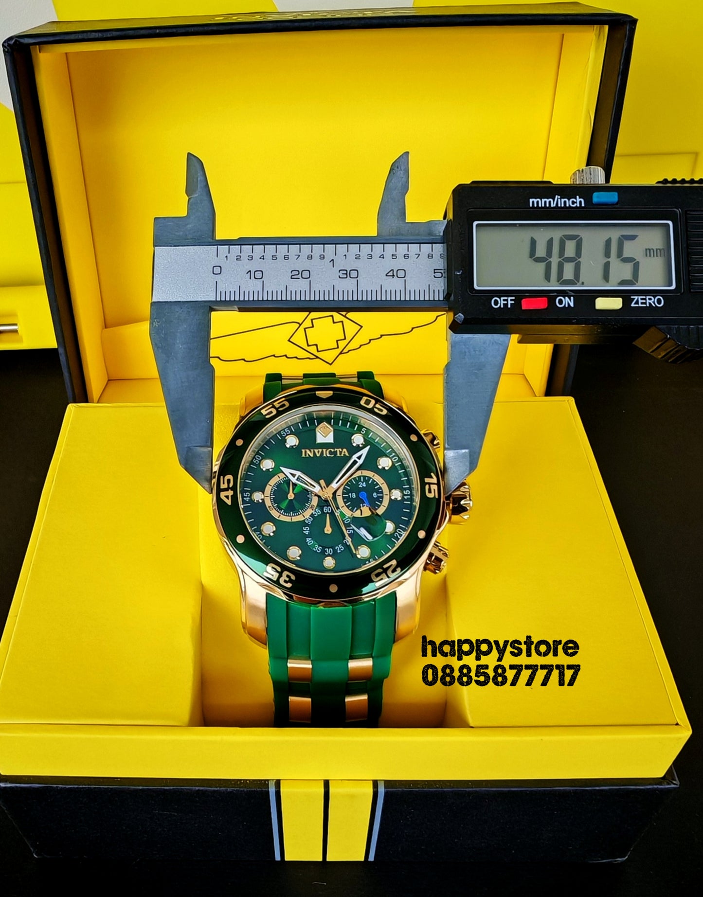 INVICTA SCUBA Green/Gold 48mm