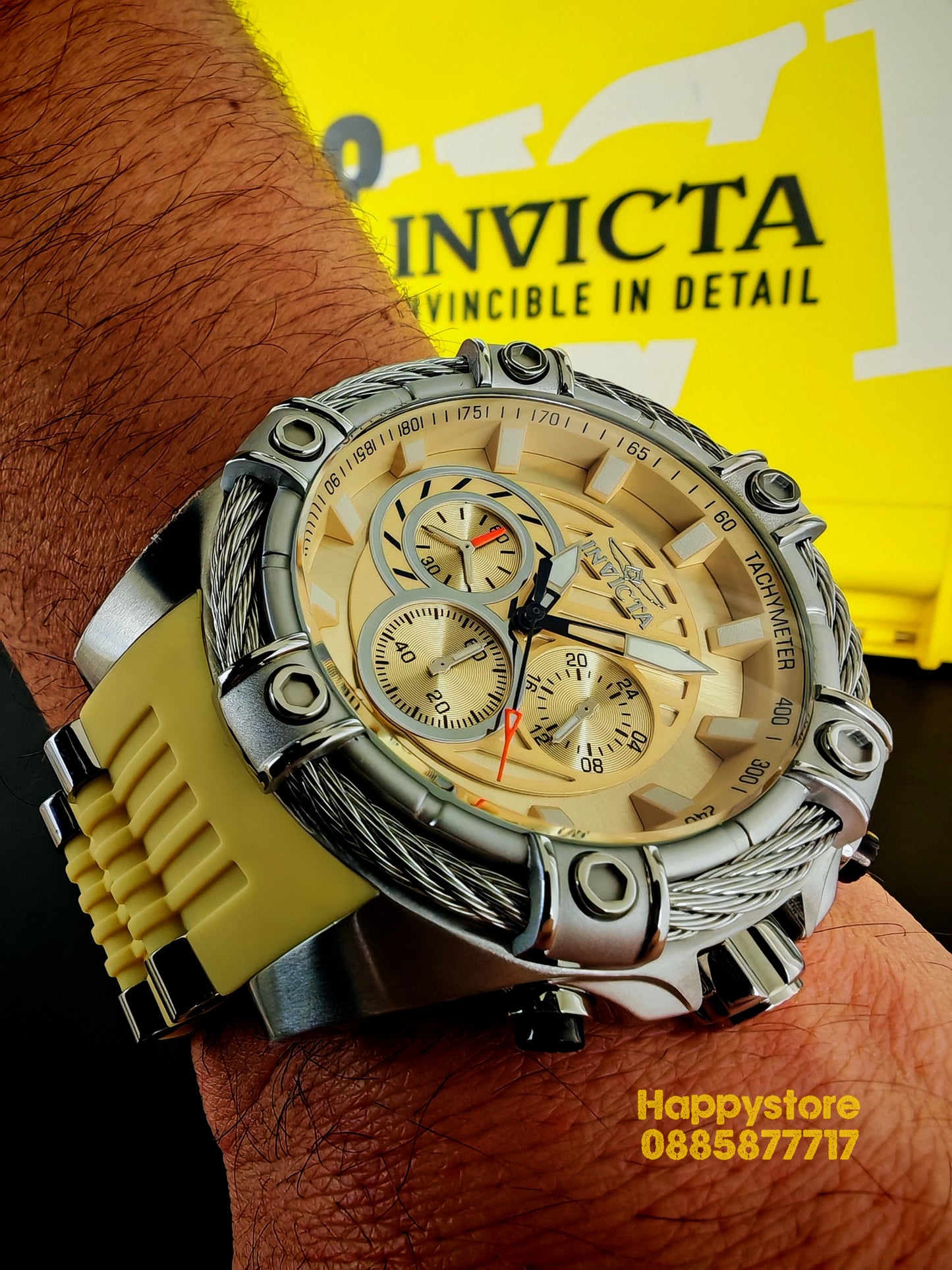 INVICTA Bolt Ivor steel 52 mm