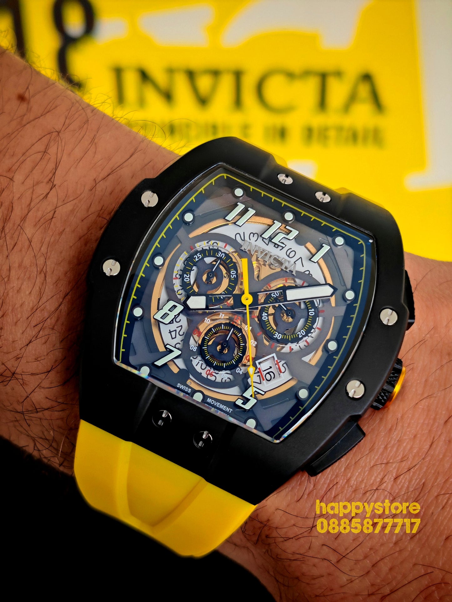 INVICTA JM Correa Swiss Yellow LIMITED EDITION 47мм