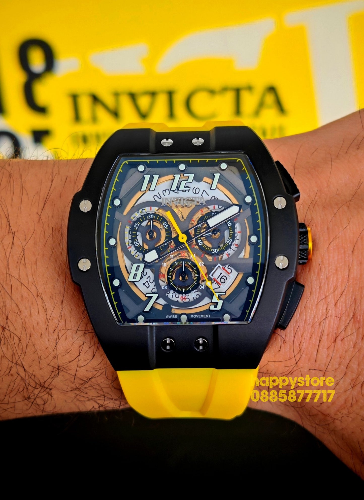 INVICTA JM Correa Swiss Yellow LIMITED EDITION 47мм