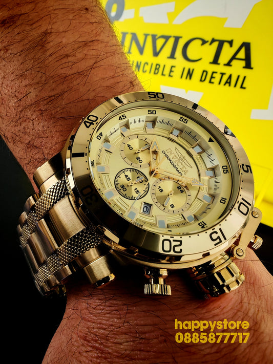 INVICTA Chronograph Gold full metal 52 mm