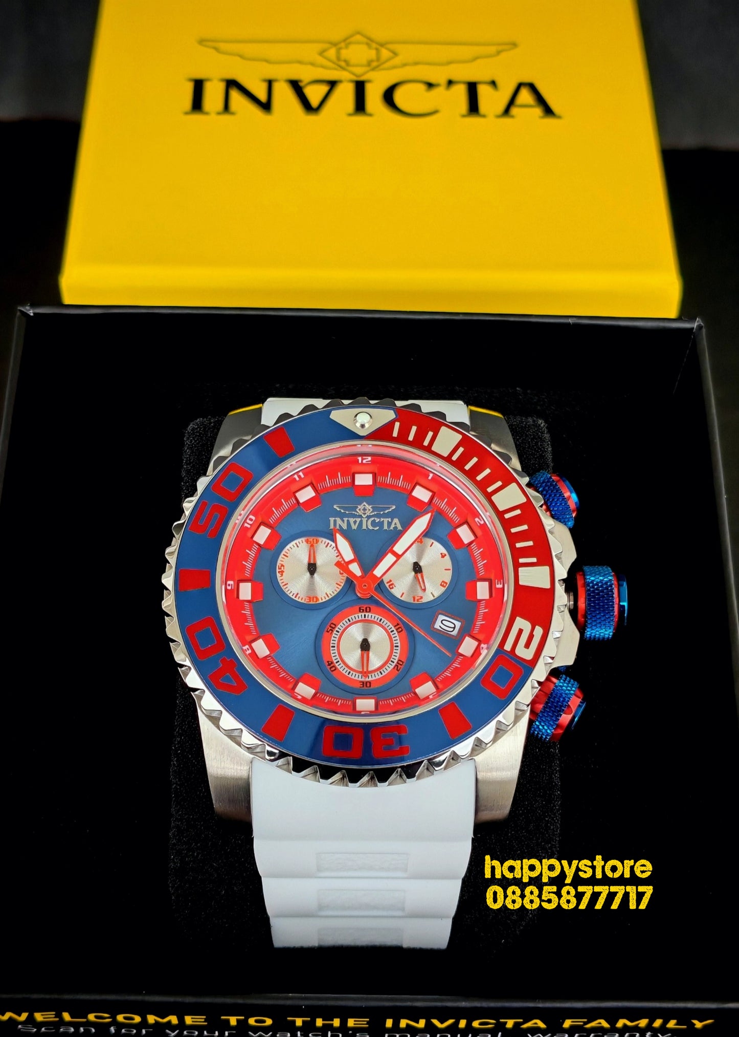 INVICTA Seahorse White 52 mm