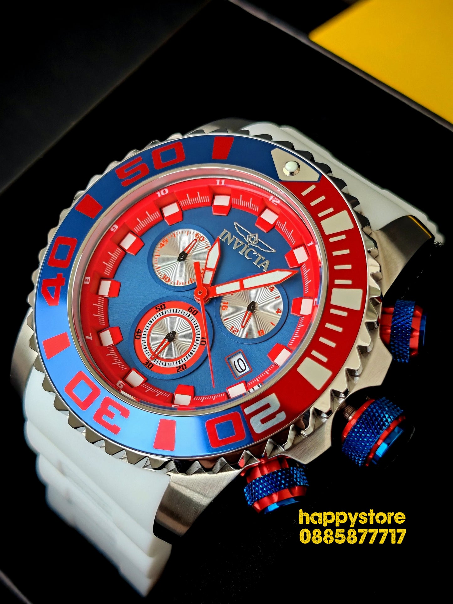 INVICTA Seahorse White 52 mm