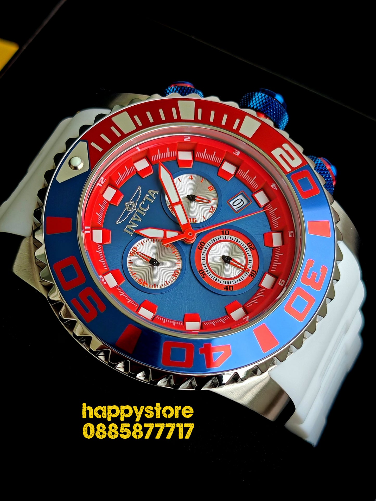 INVICTA Seahorse White 52 mm