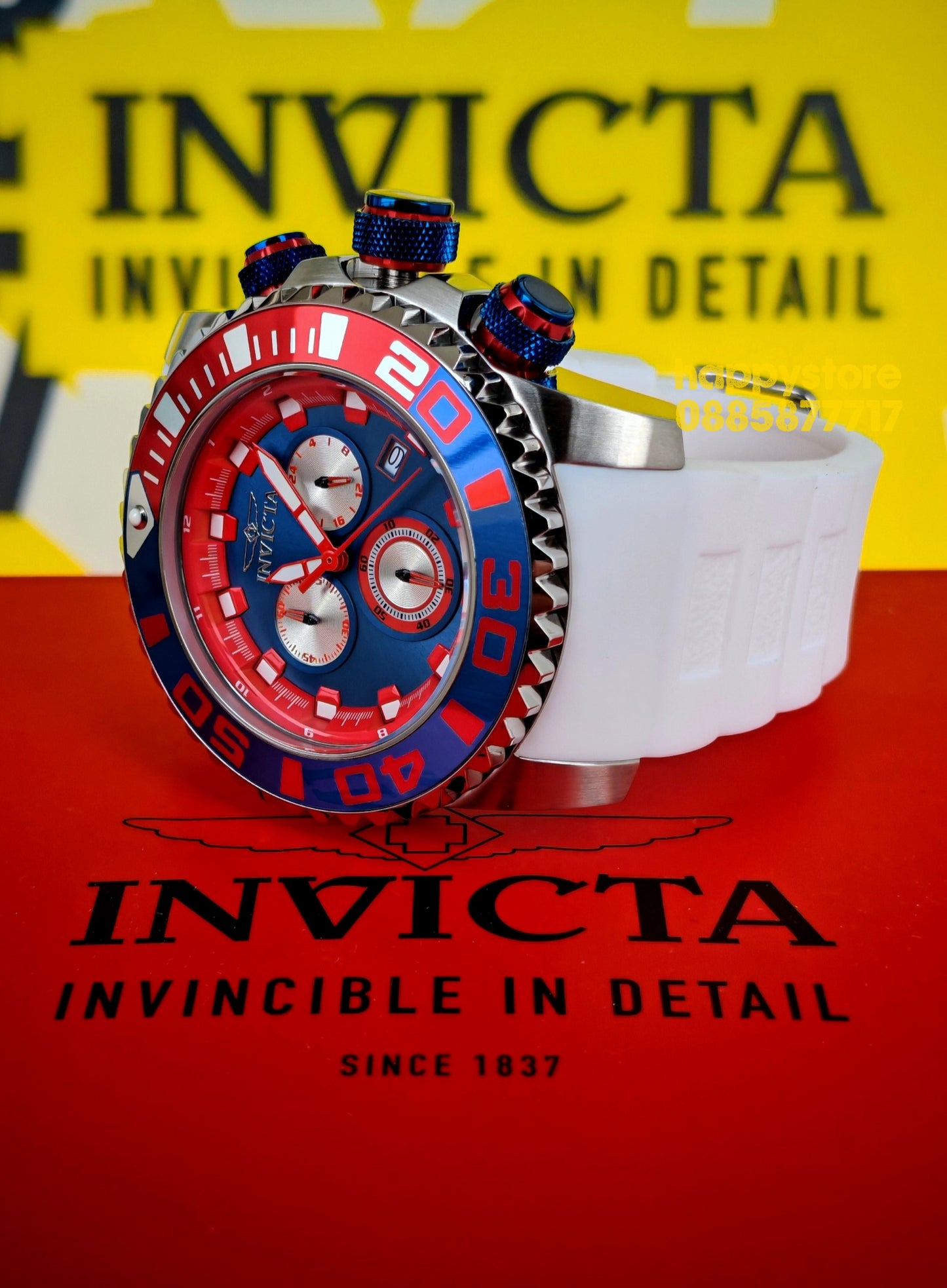INVICTA Seahorse White 52 mm
