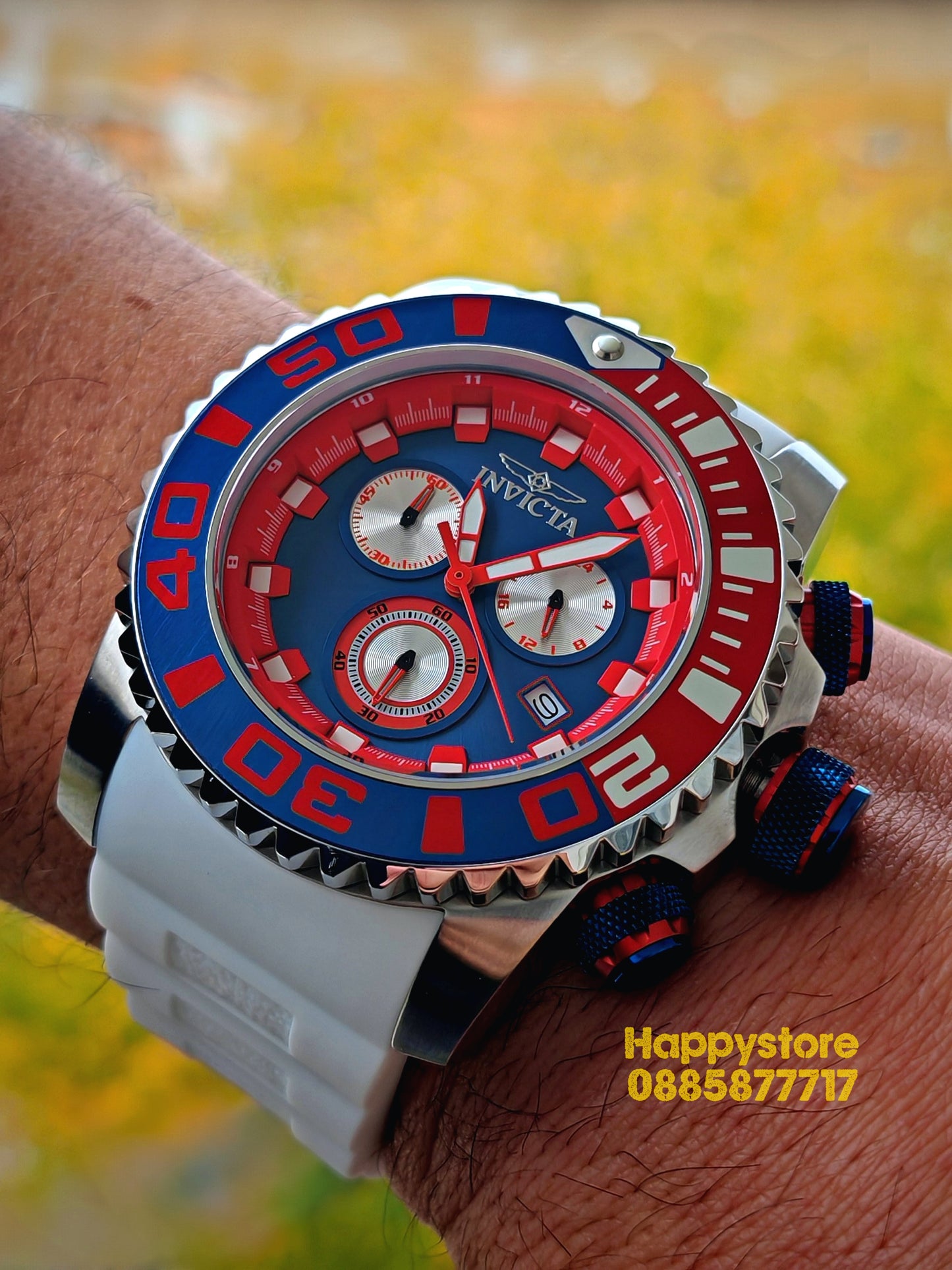 INVICTA Seahorse White 52 mm