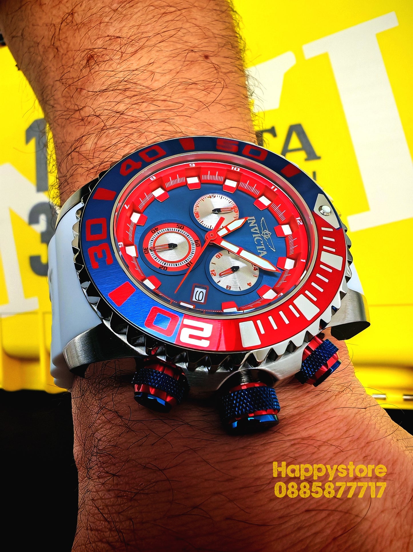 INVICTA Seahorse White 52 mm
