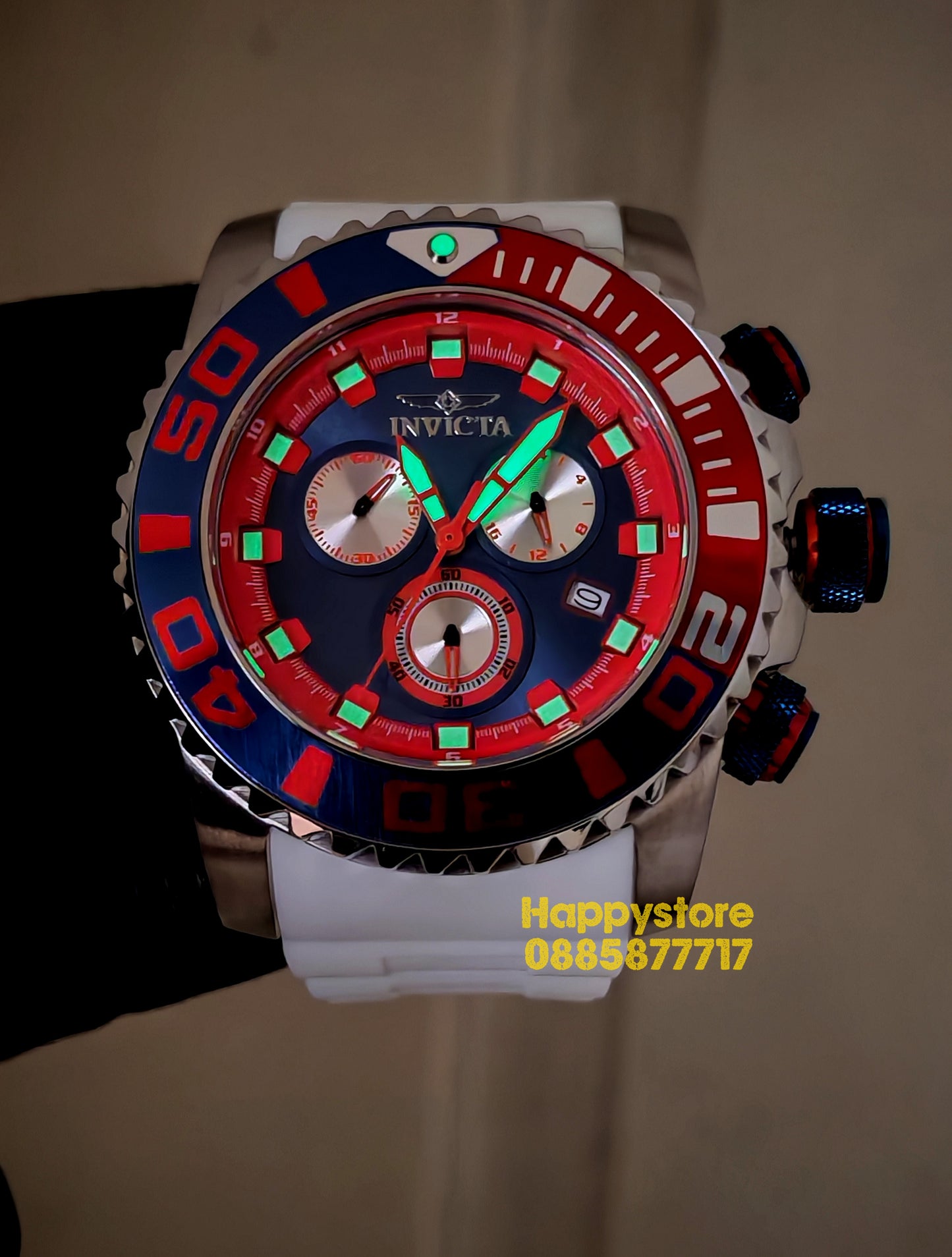 INVICTA Seahorse White 52 mm