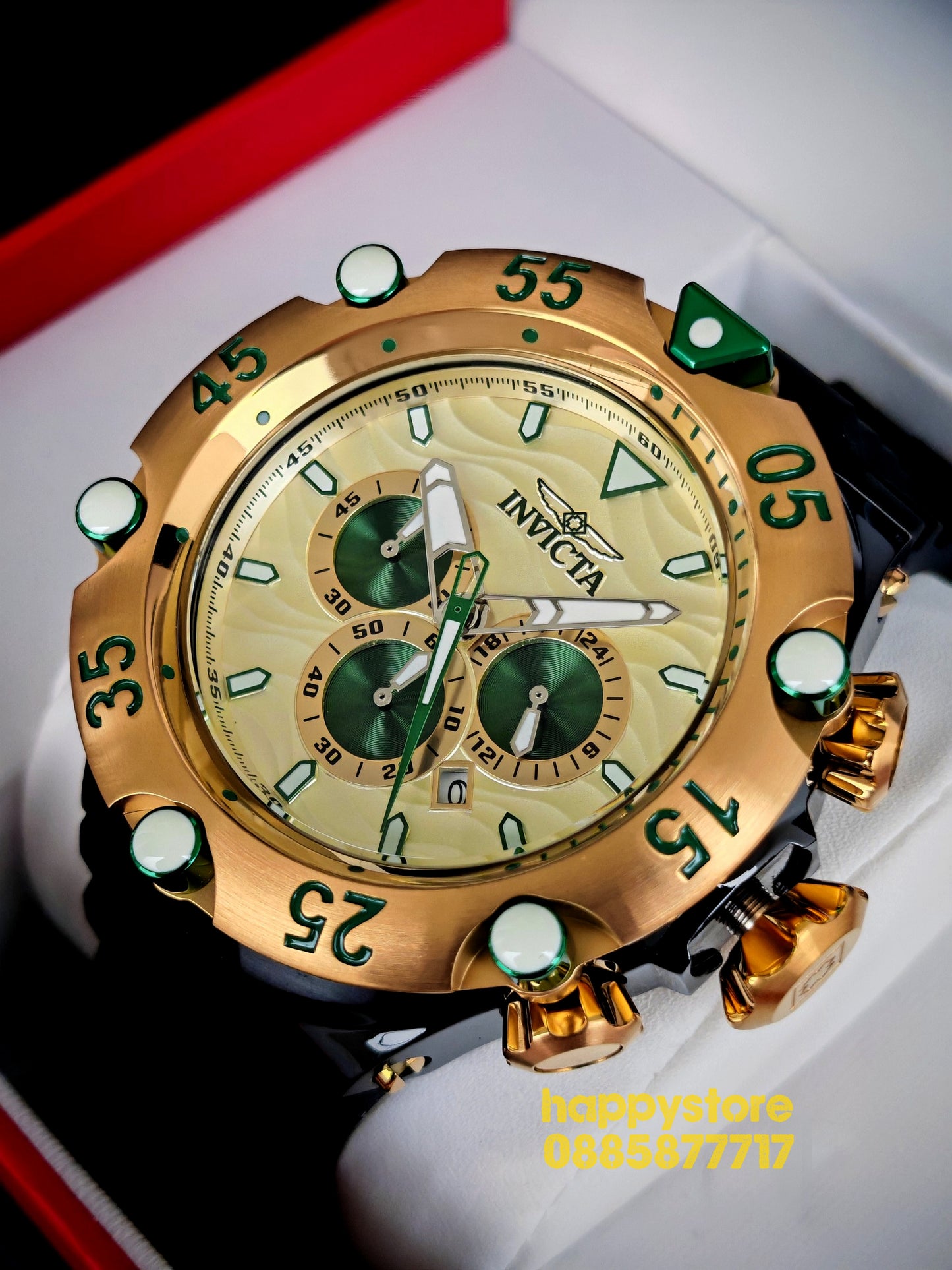 INVICTA Velmore Gold/Black 54 mm