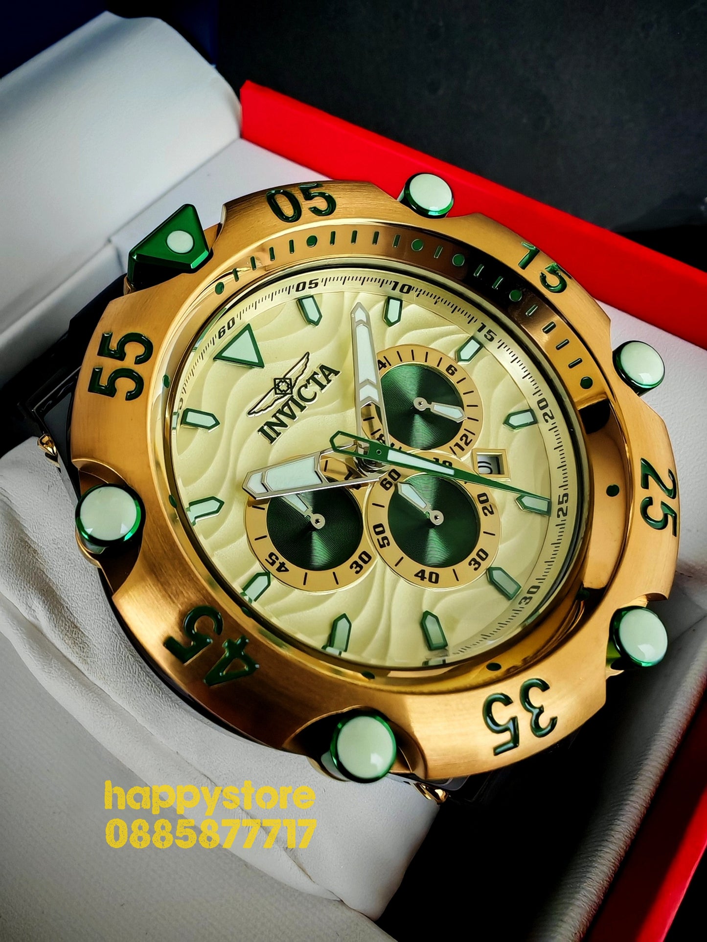 INVICTA Velmore Gold/Black 54 mm