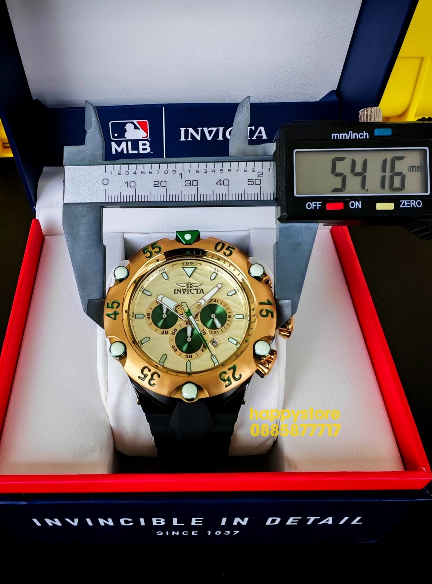 INVICTA Velmore Gold/Black 54 mm