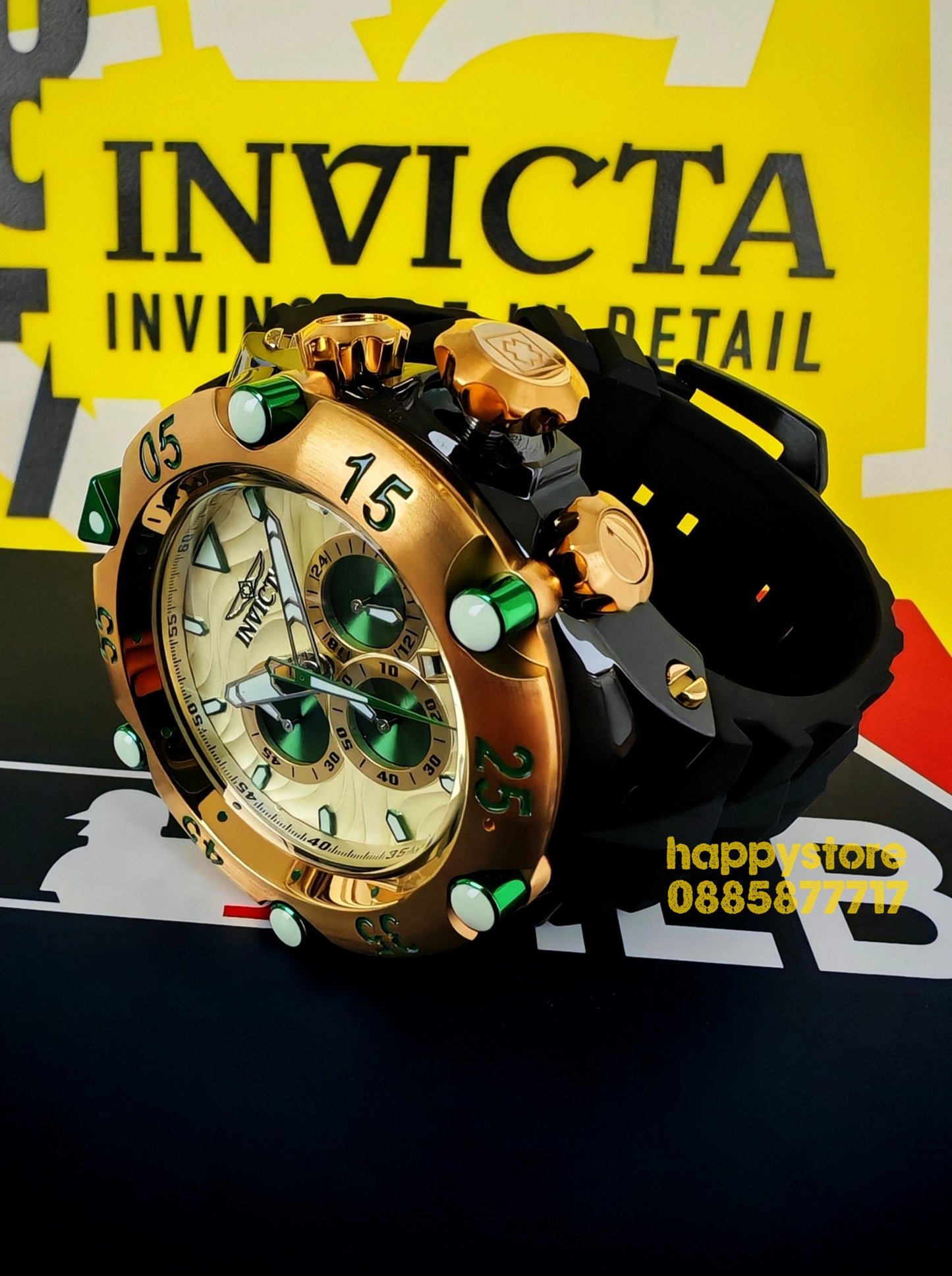 INVICTA Velmore Gold/Black 54 mm