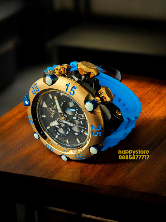 INVICTA Velmore Gold/Blue 54 mm