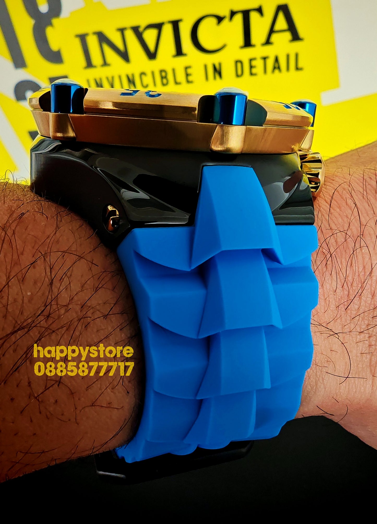 INVICTA Velmore Gold/Blue 54 mm