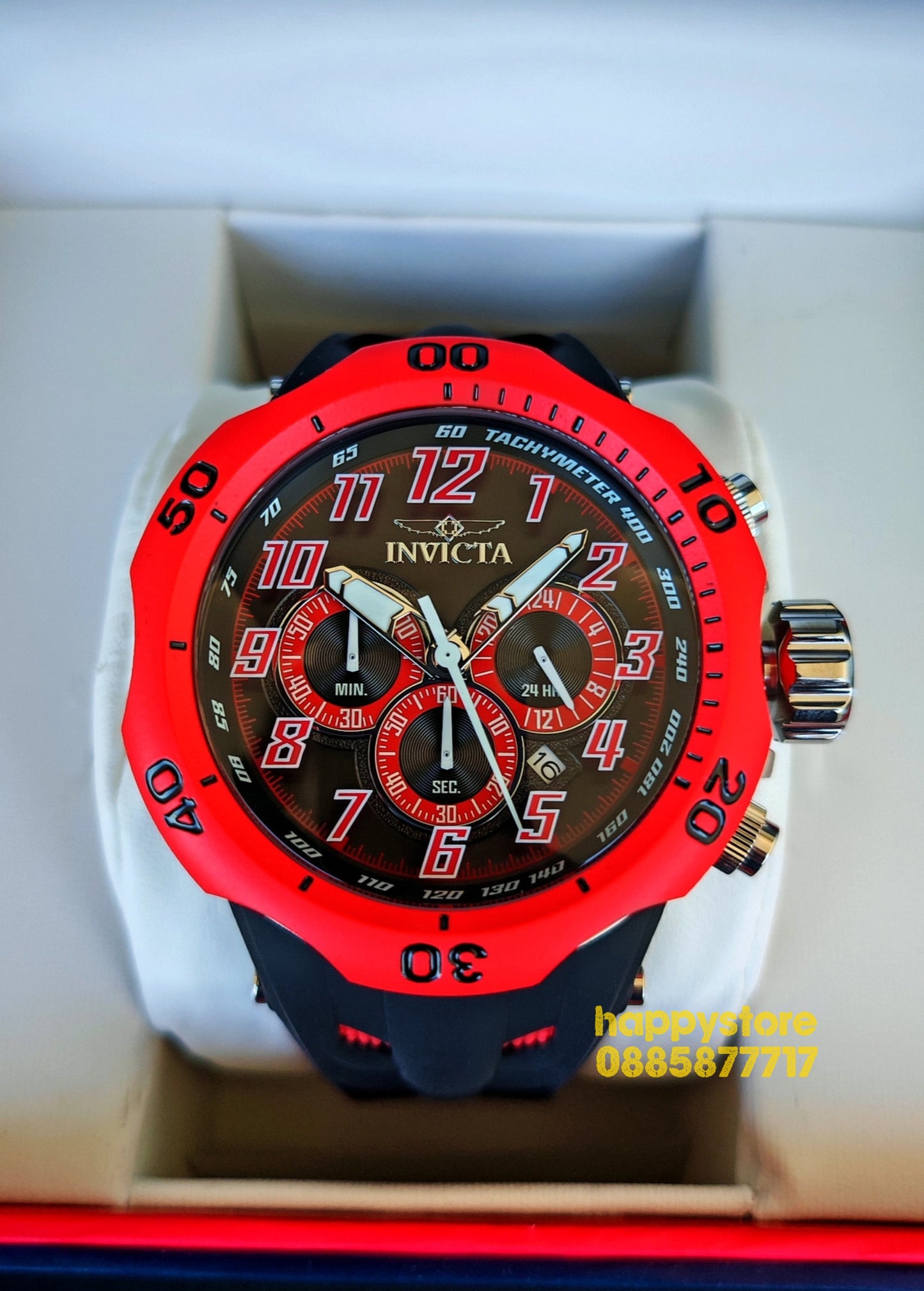 INVICTA Hydra Red 52 mm