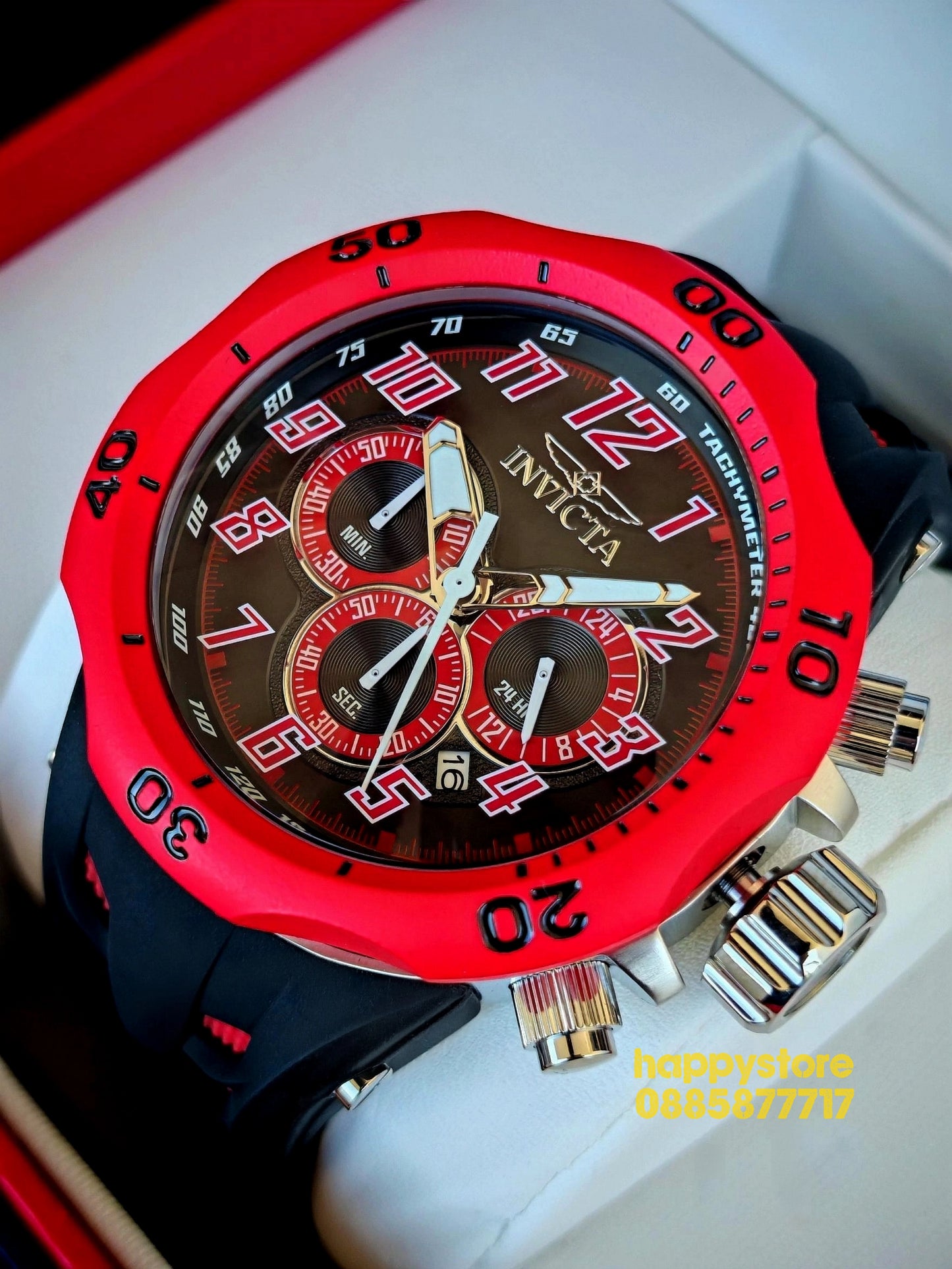 INVICTA Hydra Red 52 mm
