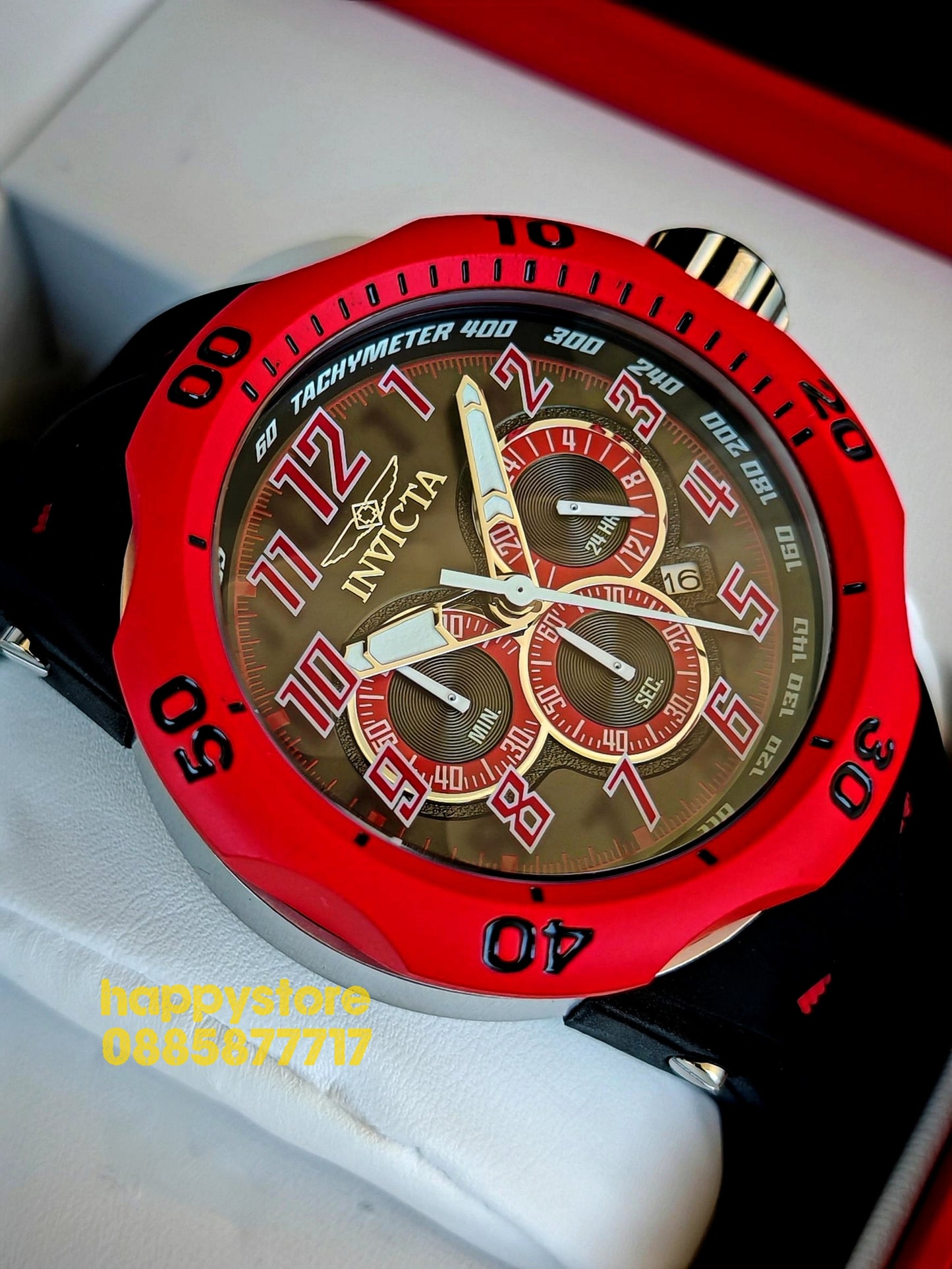 INVICTA Hydra Red 52 mm