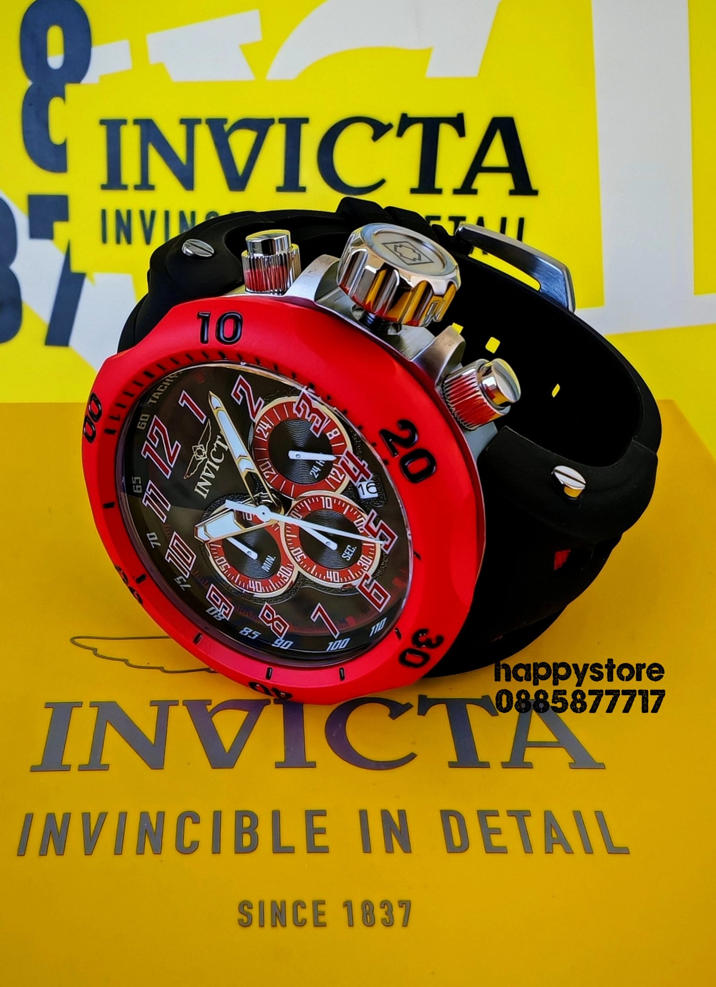 INVICTA Hydra Red 52 mm