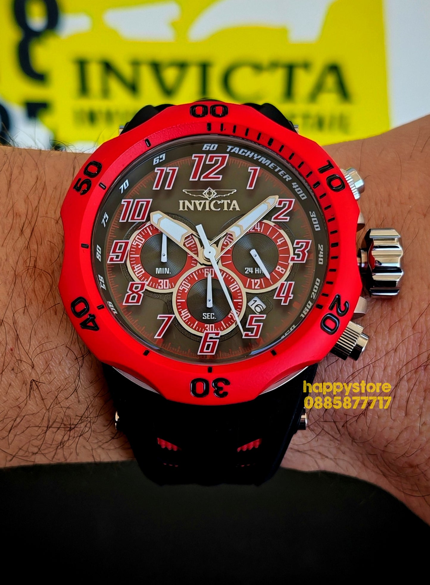 INVICTA Hydra Red 52 mm