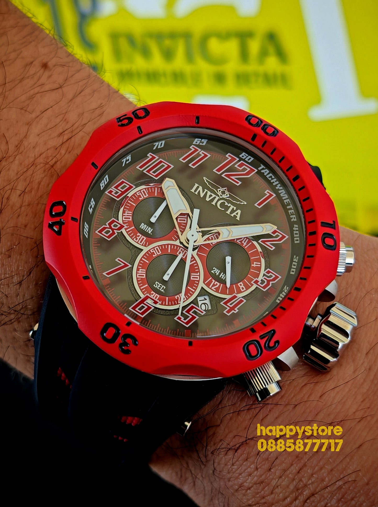 INVICTA Hydra Red 52 mm