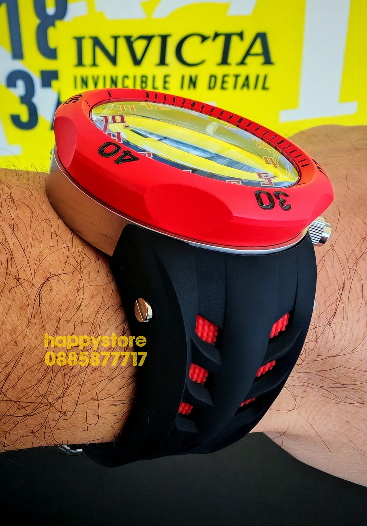 INVICTA Hydra Red 52 mm