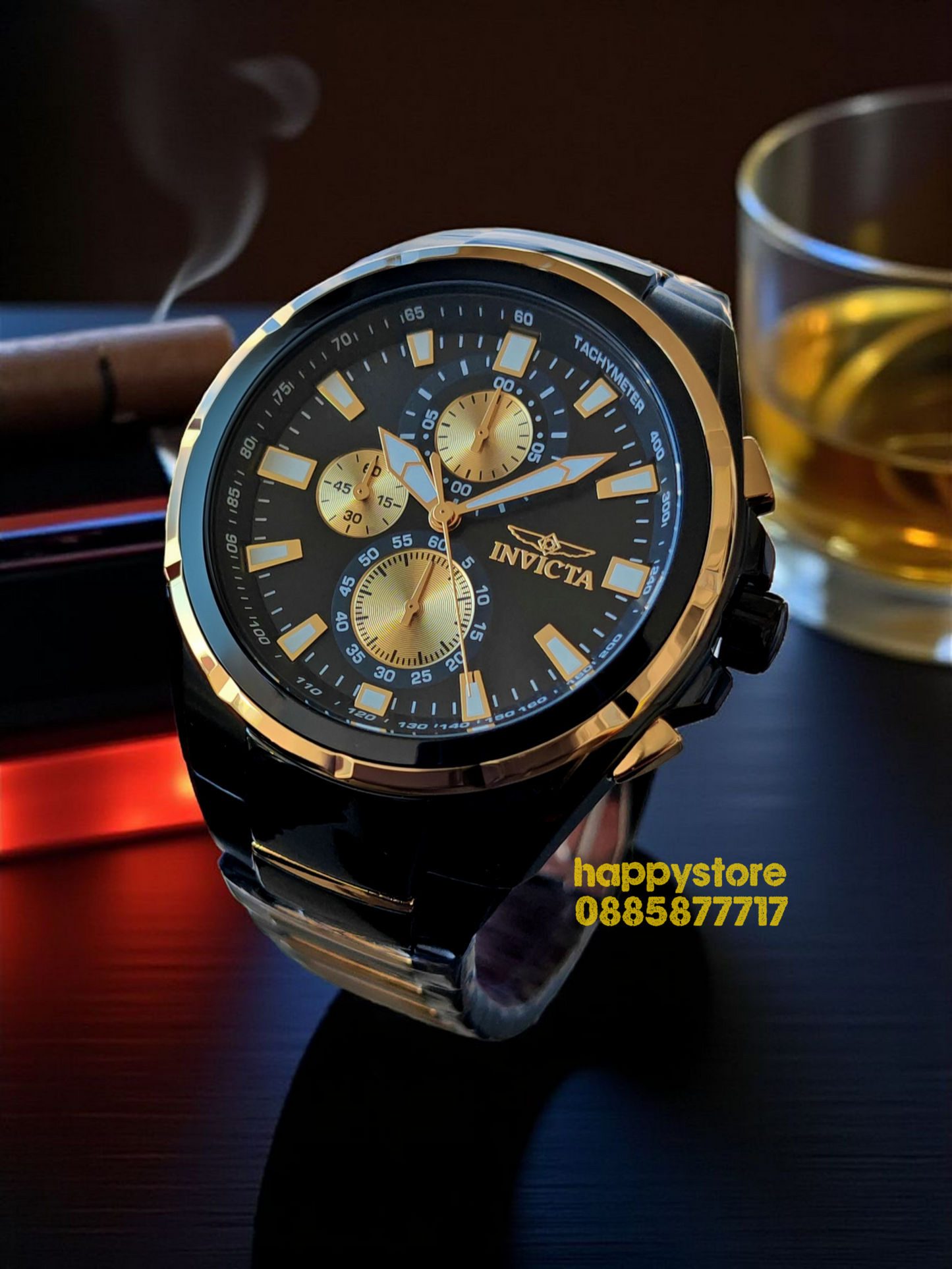INVICTA Vulture black 46 mm