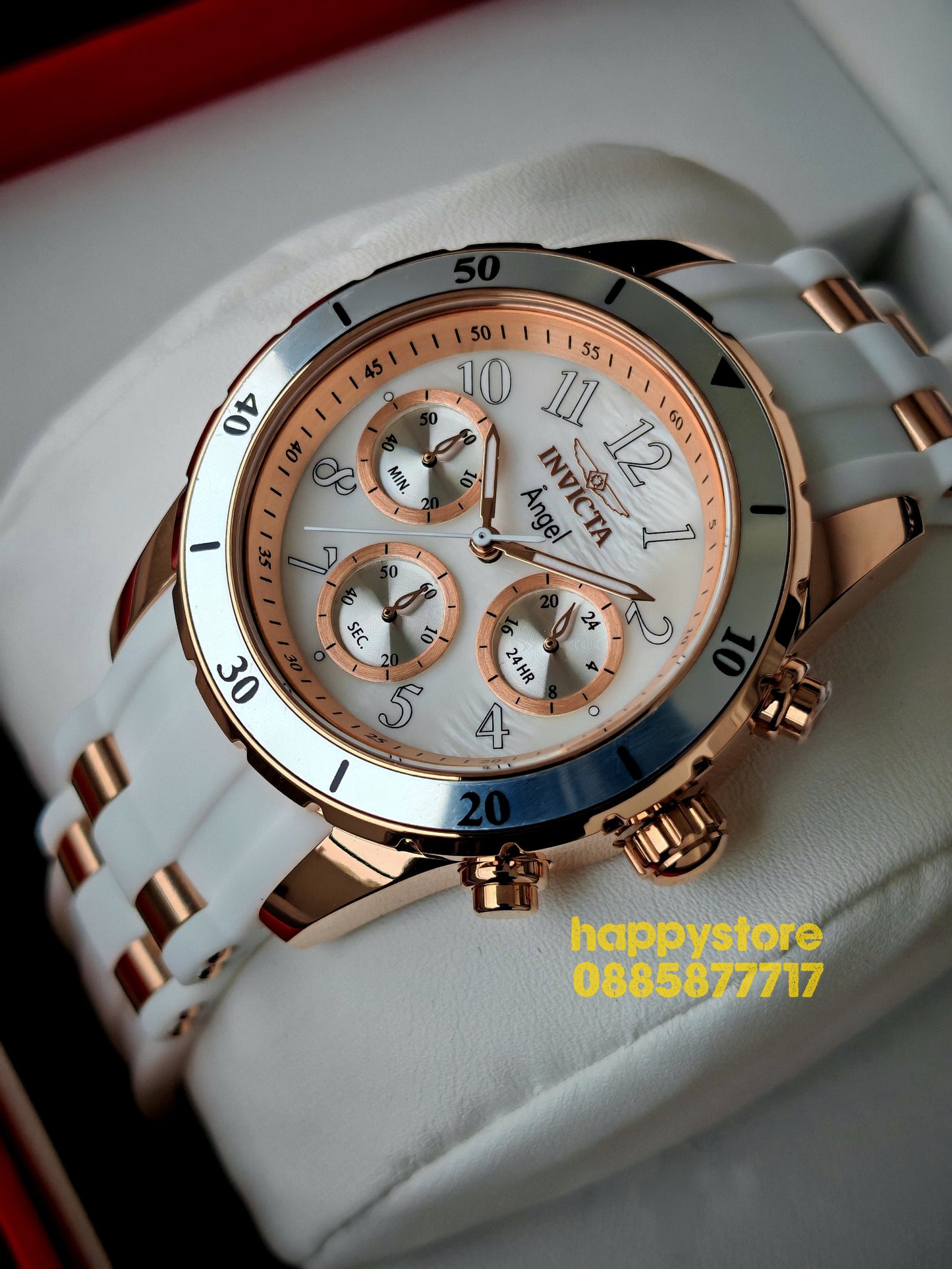 INVICTA Angel Rose gold White women 40mm
