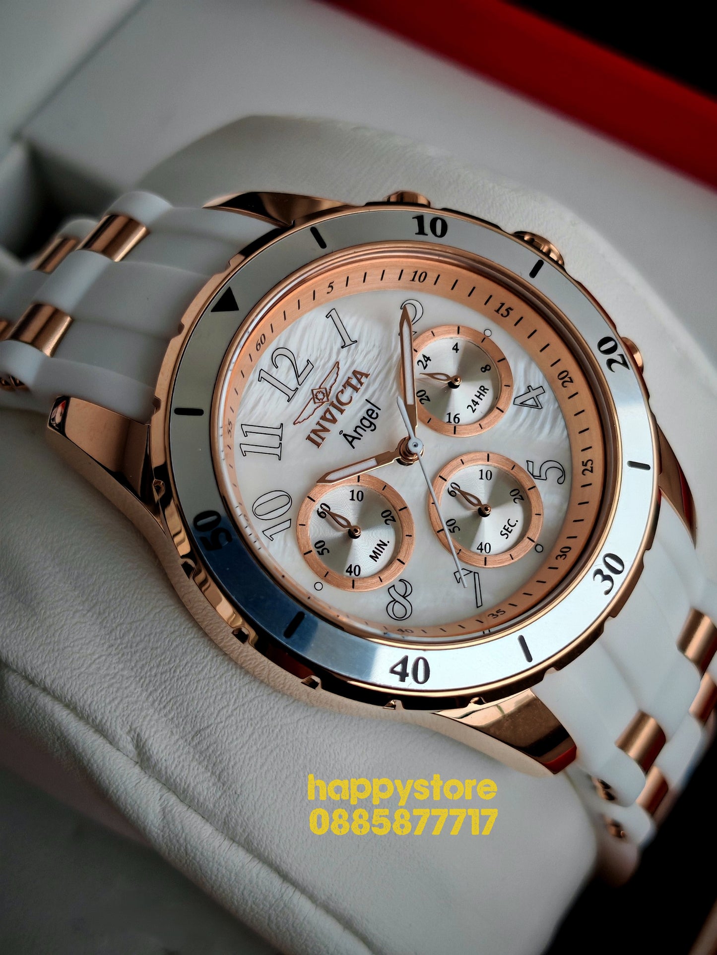 INVICTA Angel Rose gold White women 40mm
