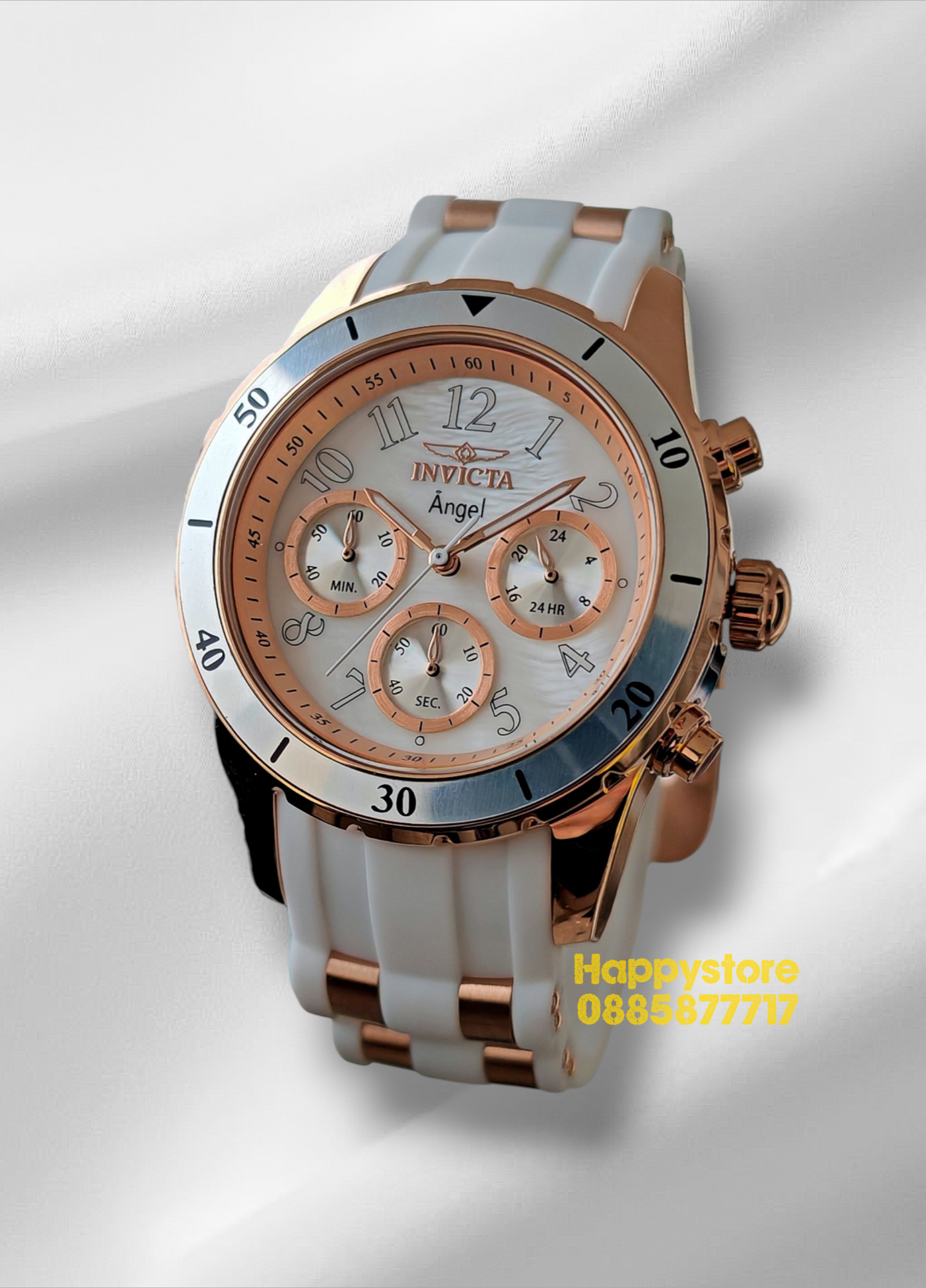 INVICTA Angel Rose gold White women 40mm