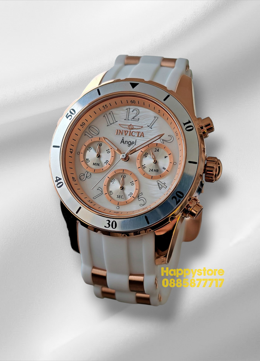 INVICTA Angel Rose gold White women 40mm