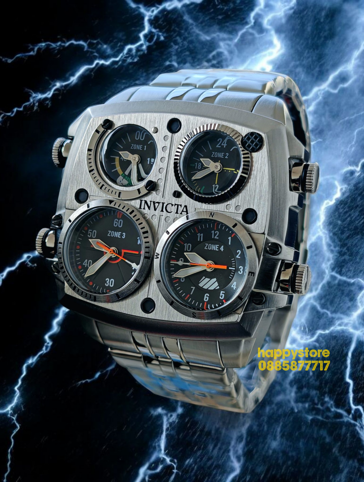 INVICTA Zulu Silver 54 mm