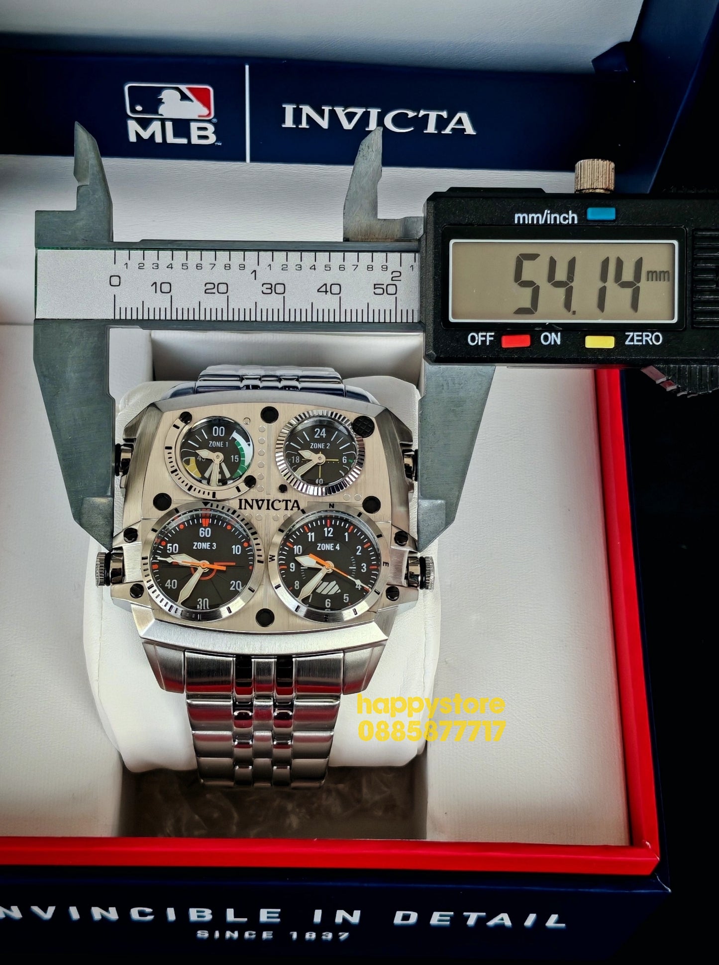 INVICTA Zulu Silver 54 mm
