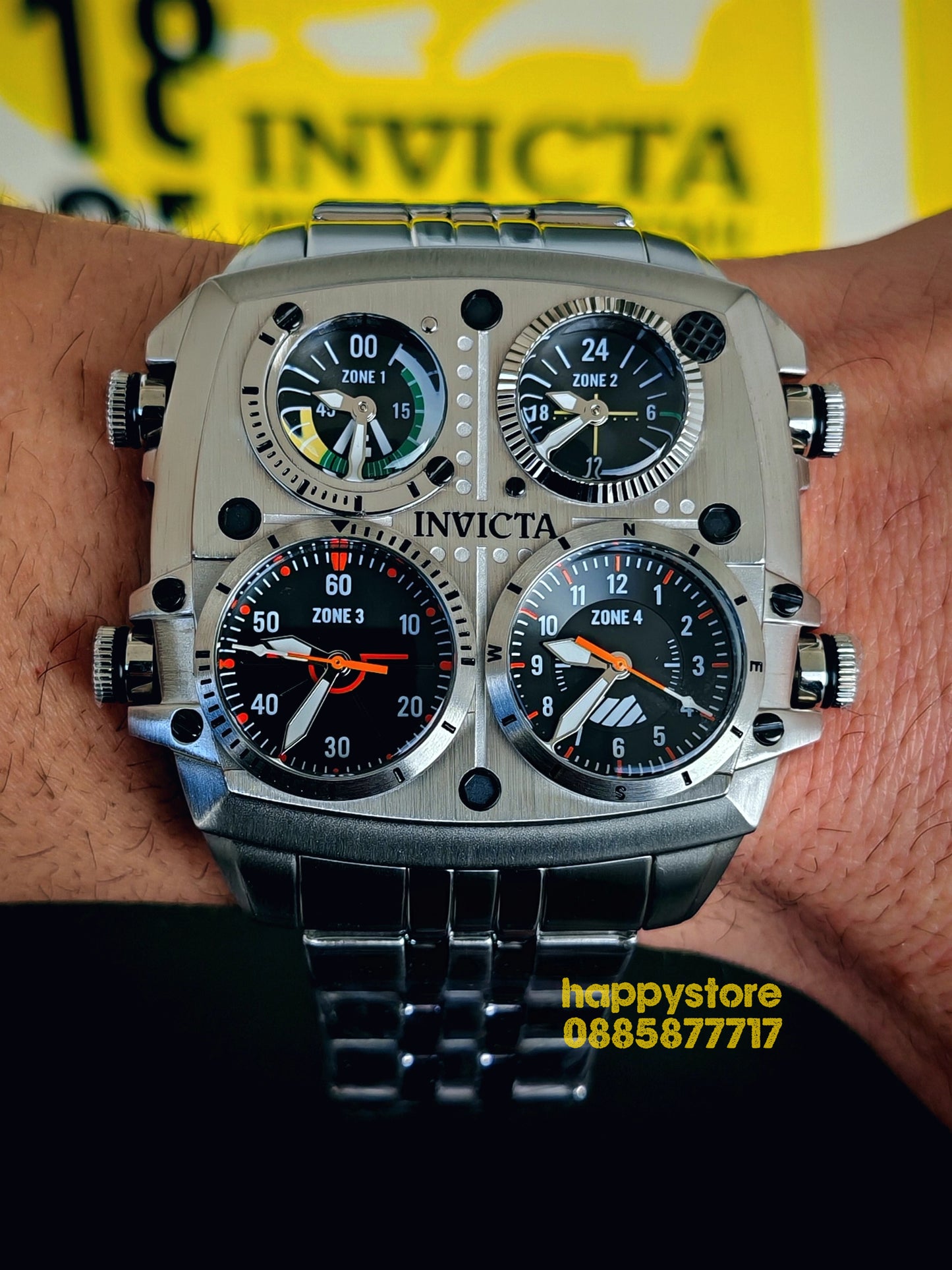 INVICTA Zulu Silver 54 mm
