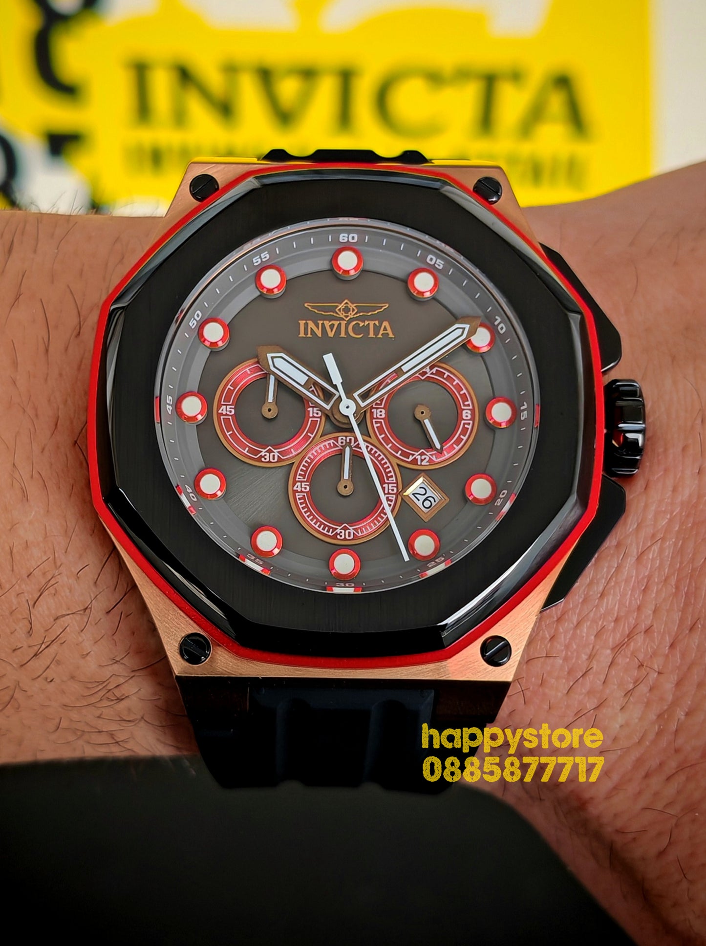 INVICTA Akula black gold 55 mm
