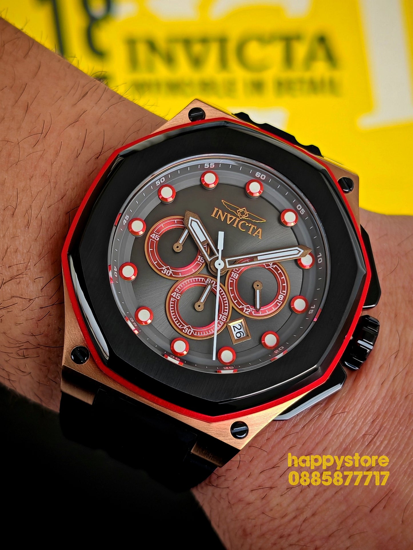 INVICTA Akula black gold 55 mm