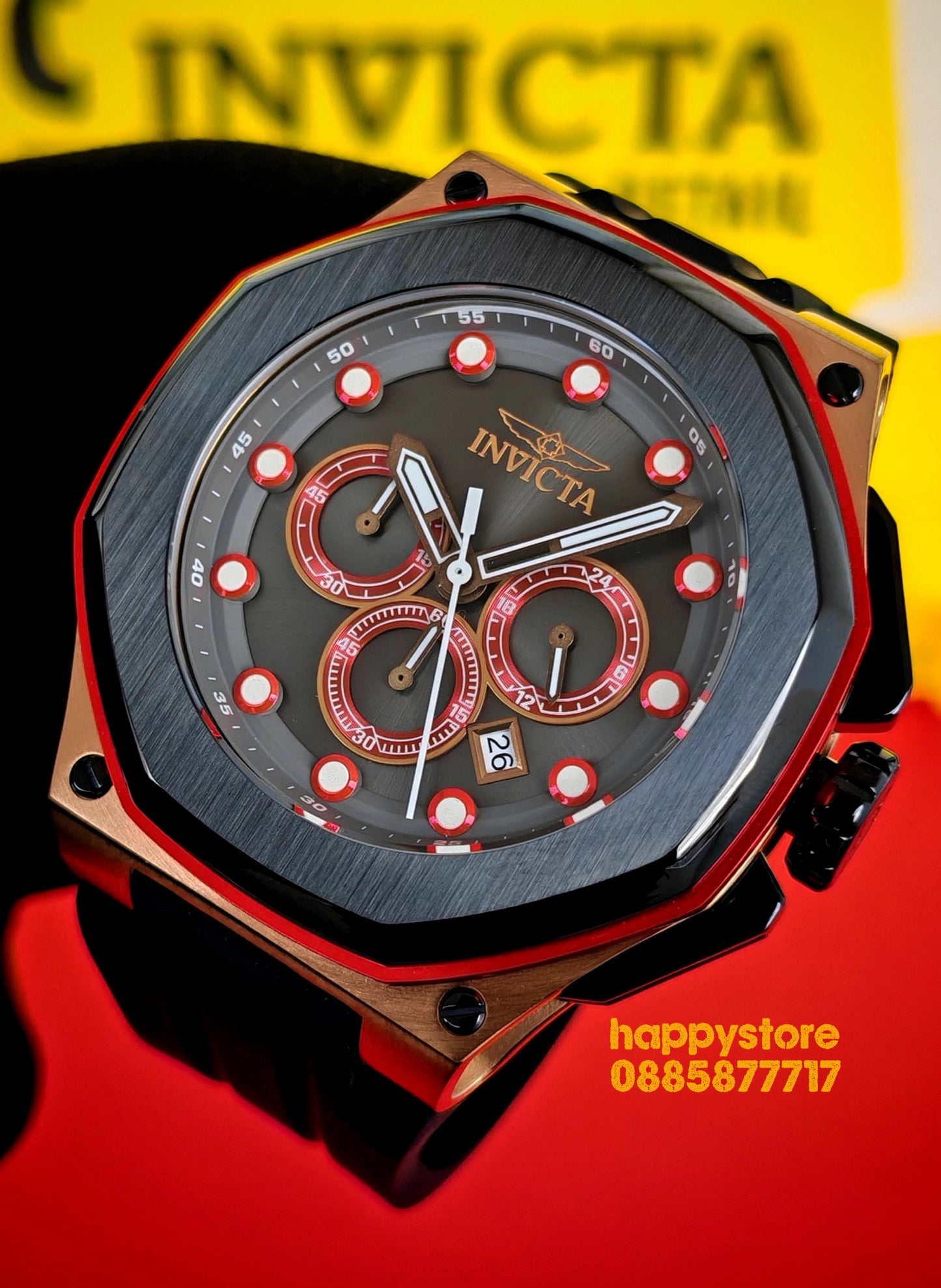 INVICTA Akula black gold 55 mm
