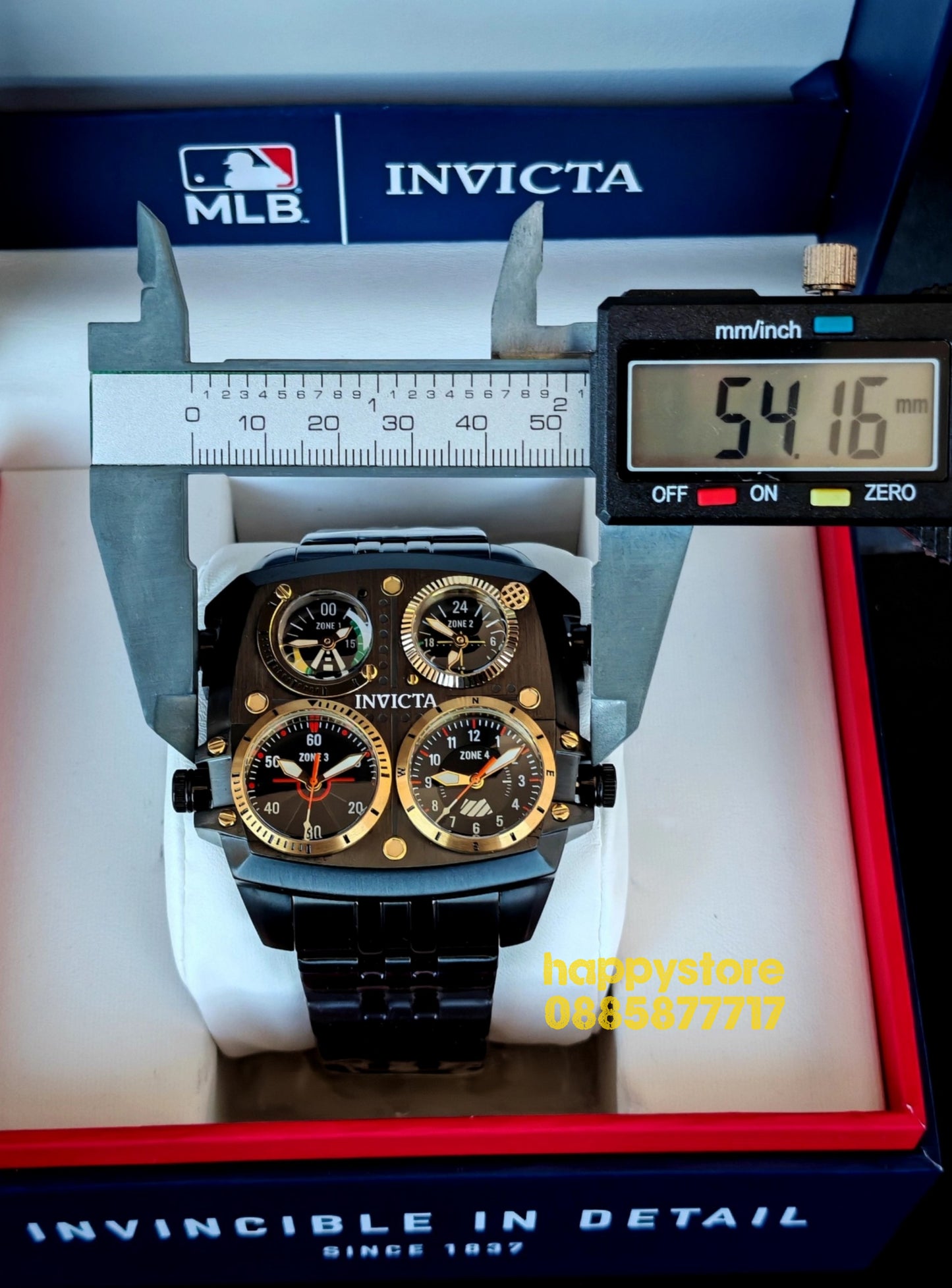 INVICTA Zulu Black 54 mm