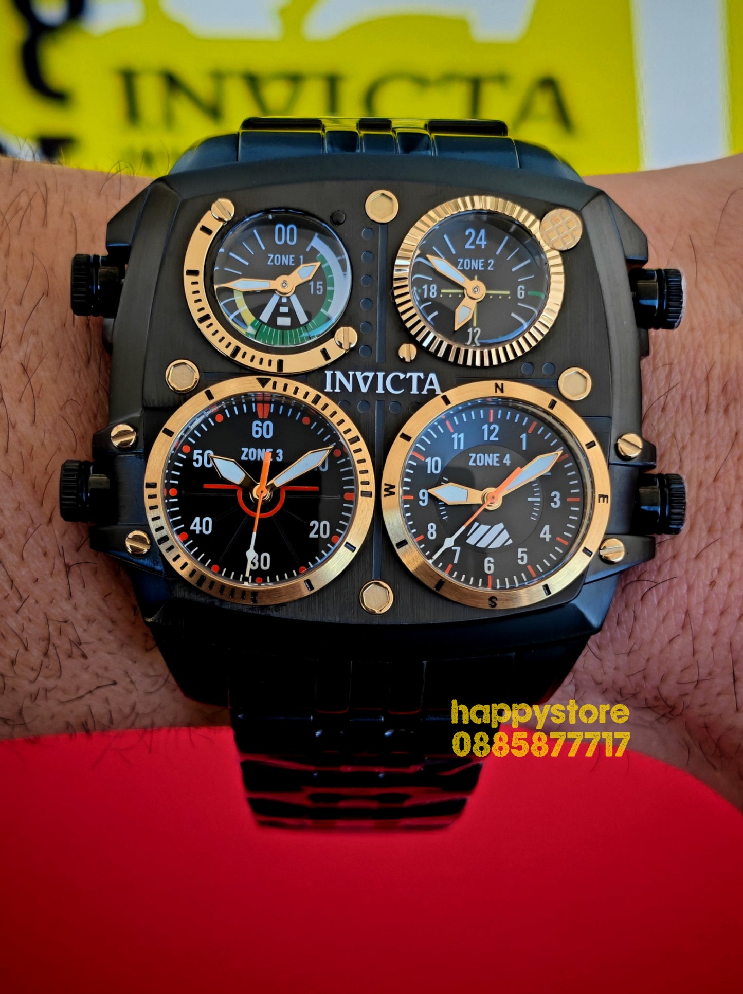 INVICTA Zulu Black 54 mm
