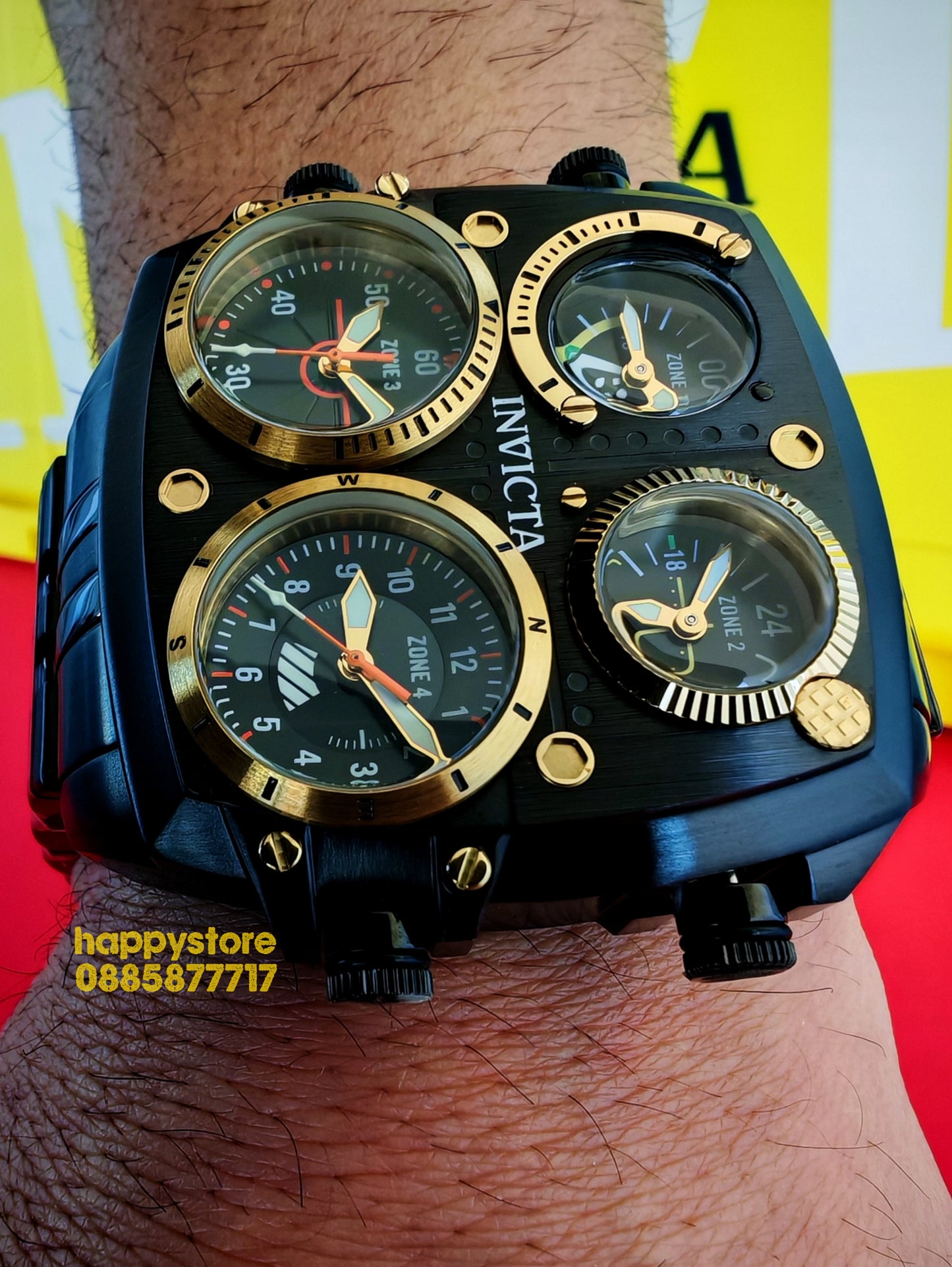 INVICTA Zulu Black 54 mm