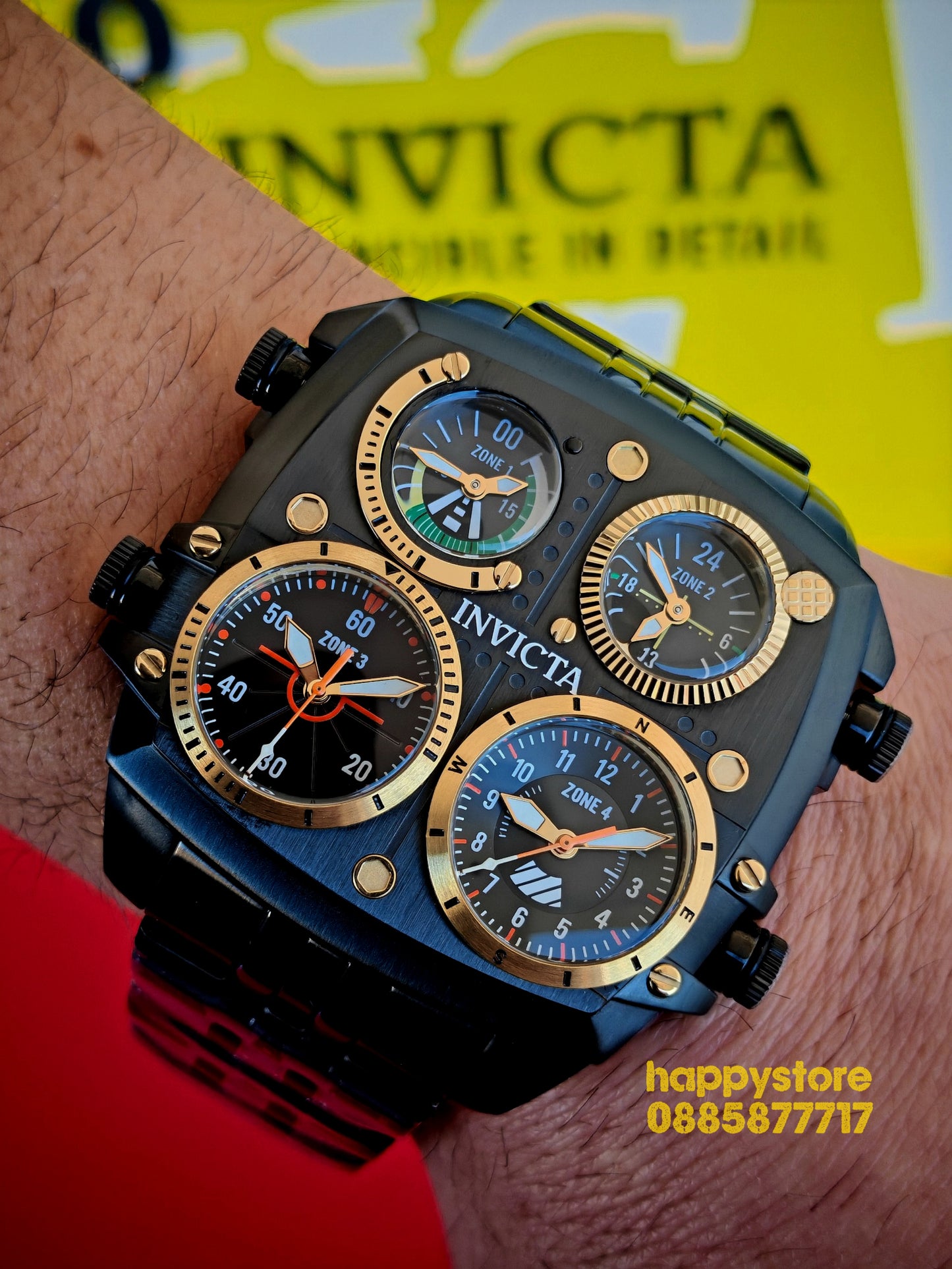 INVICTA Zulu Black 54 mm