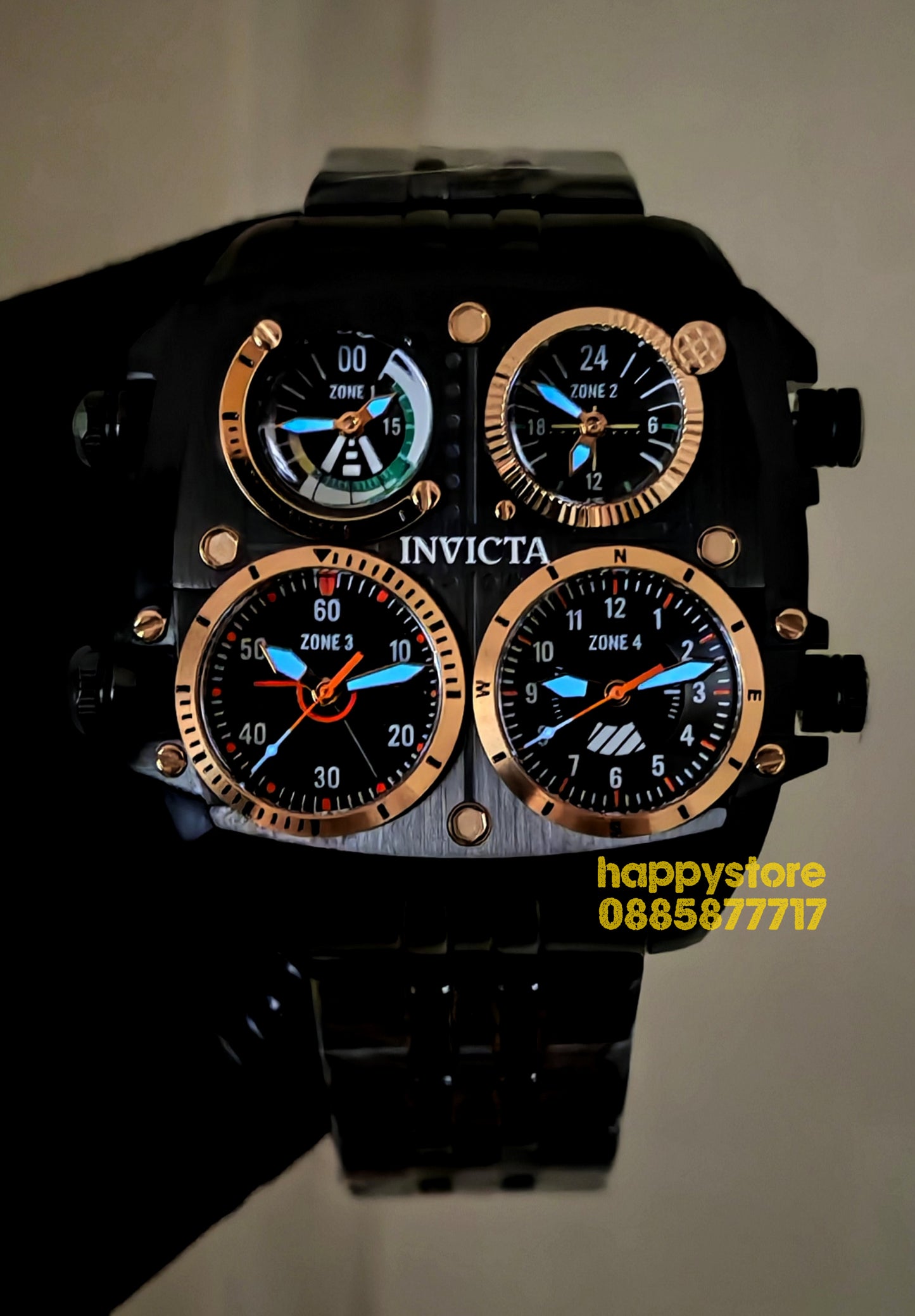 INVICTA Zulu Black 54 mm