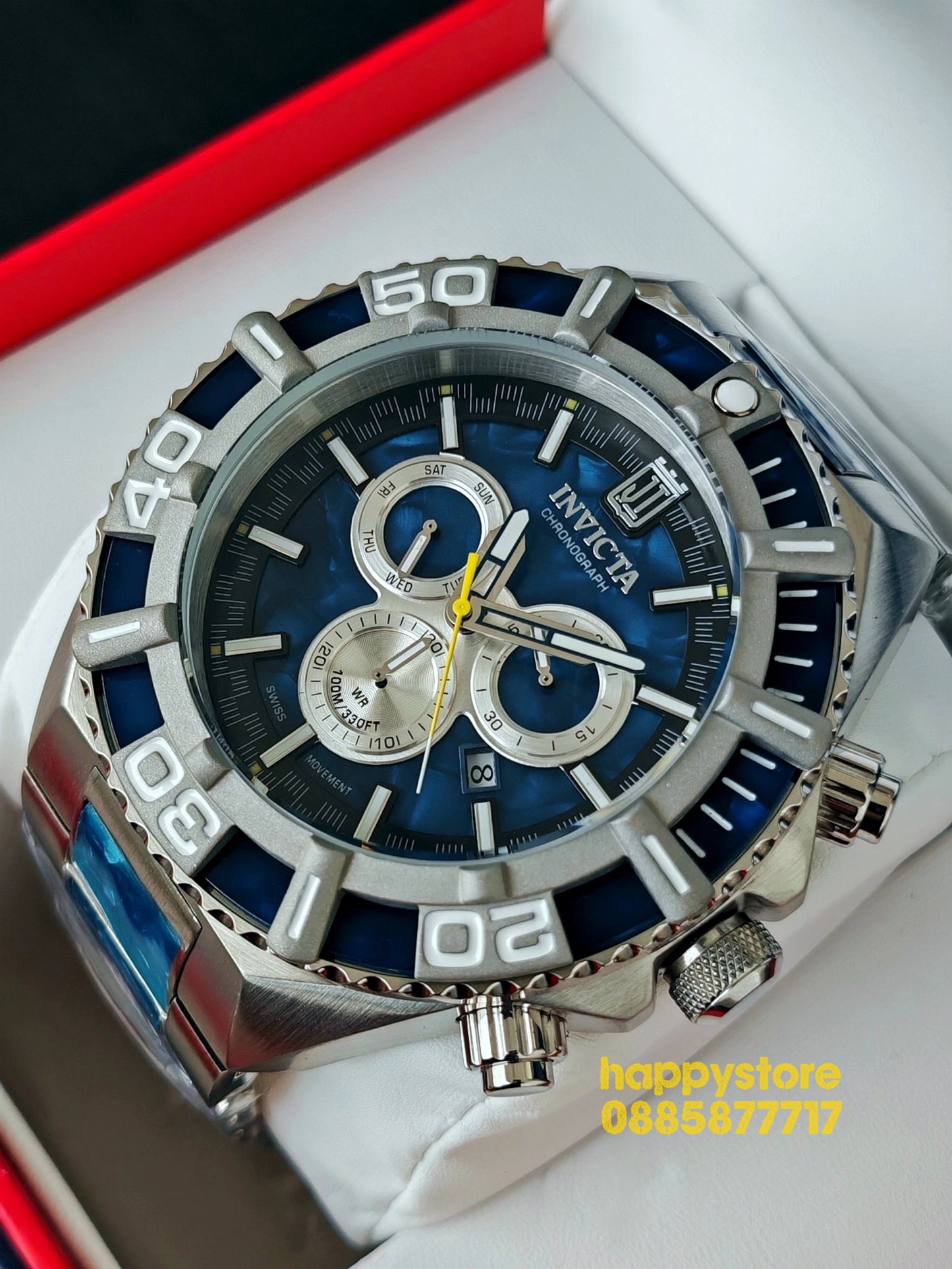 INVICTA Jason Taylor blue steel Swiss 60 mm