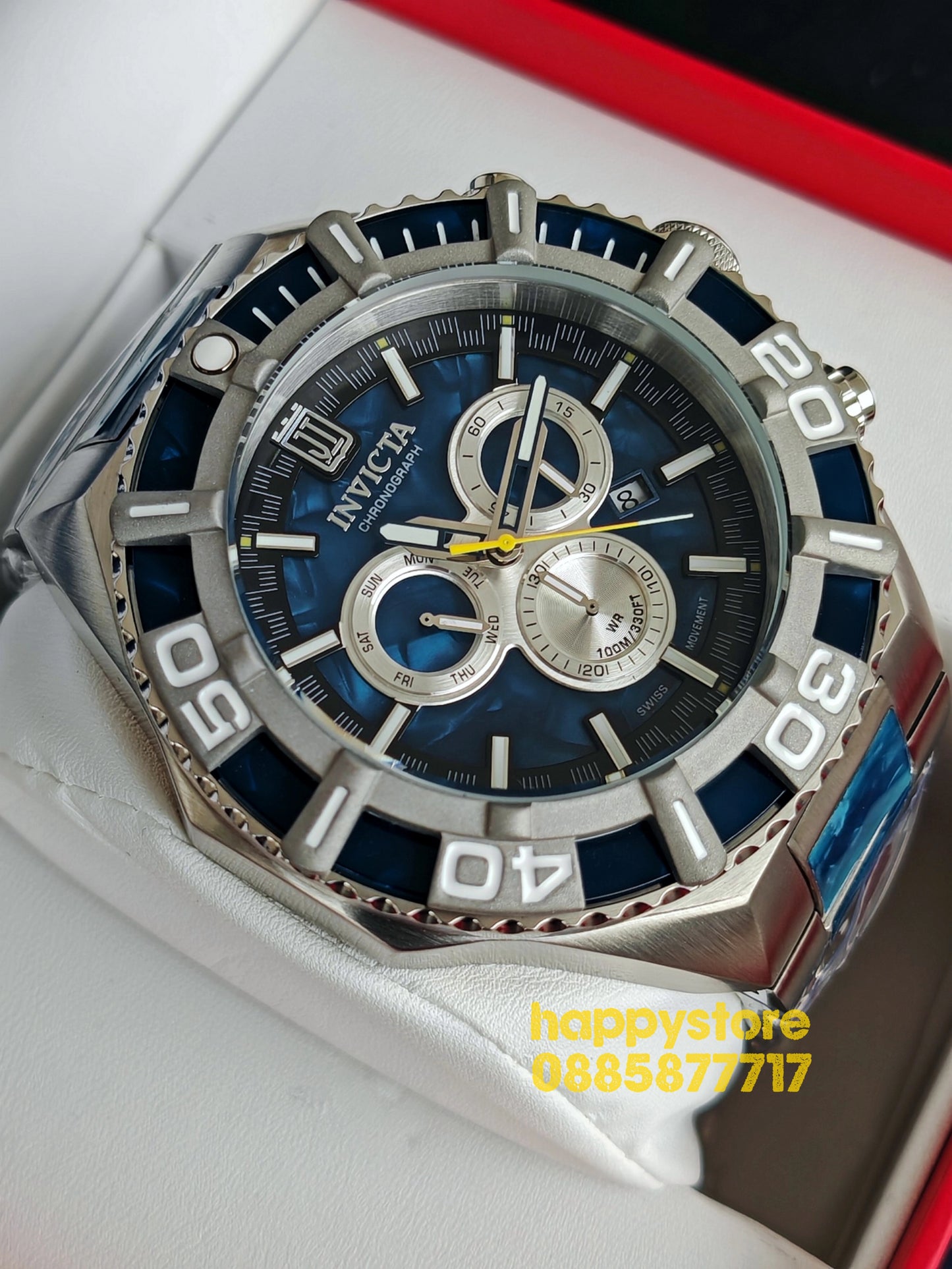 INVICTA Jason Taylor blue steel Swiss 60 mm