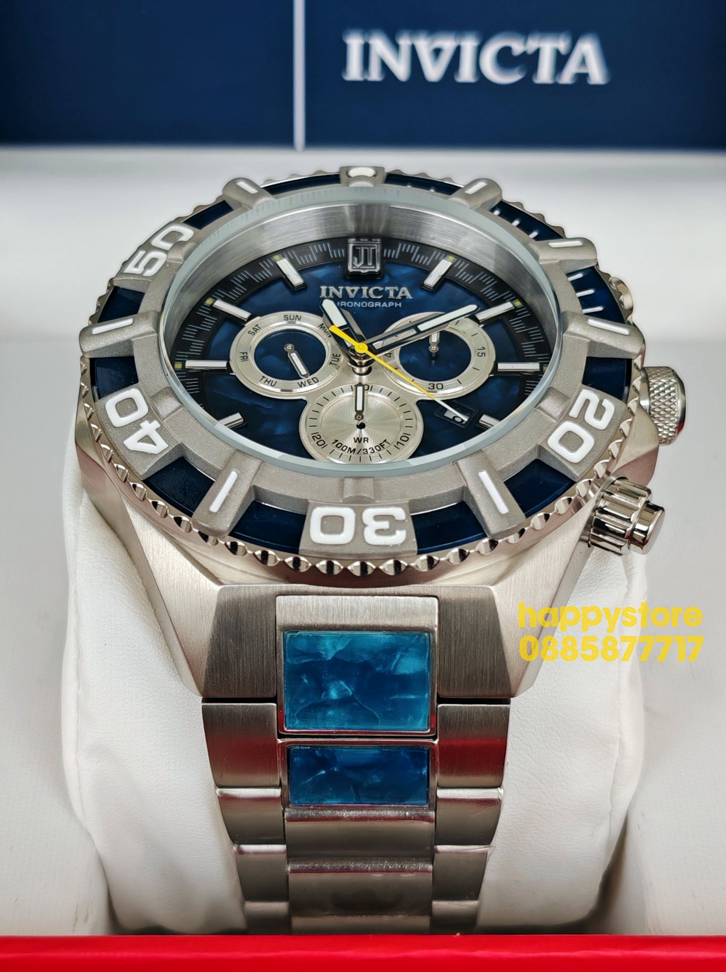 INVICTA Jason Taylor blue steel Swiss 60 mm