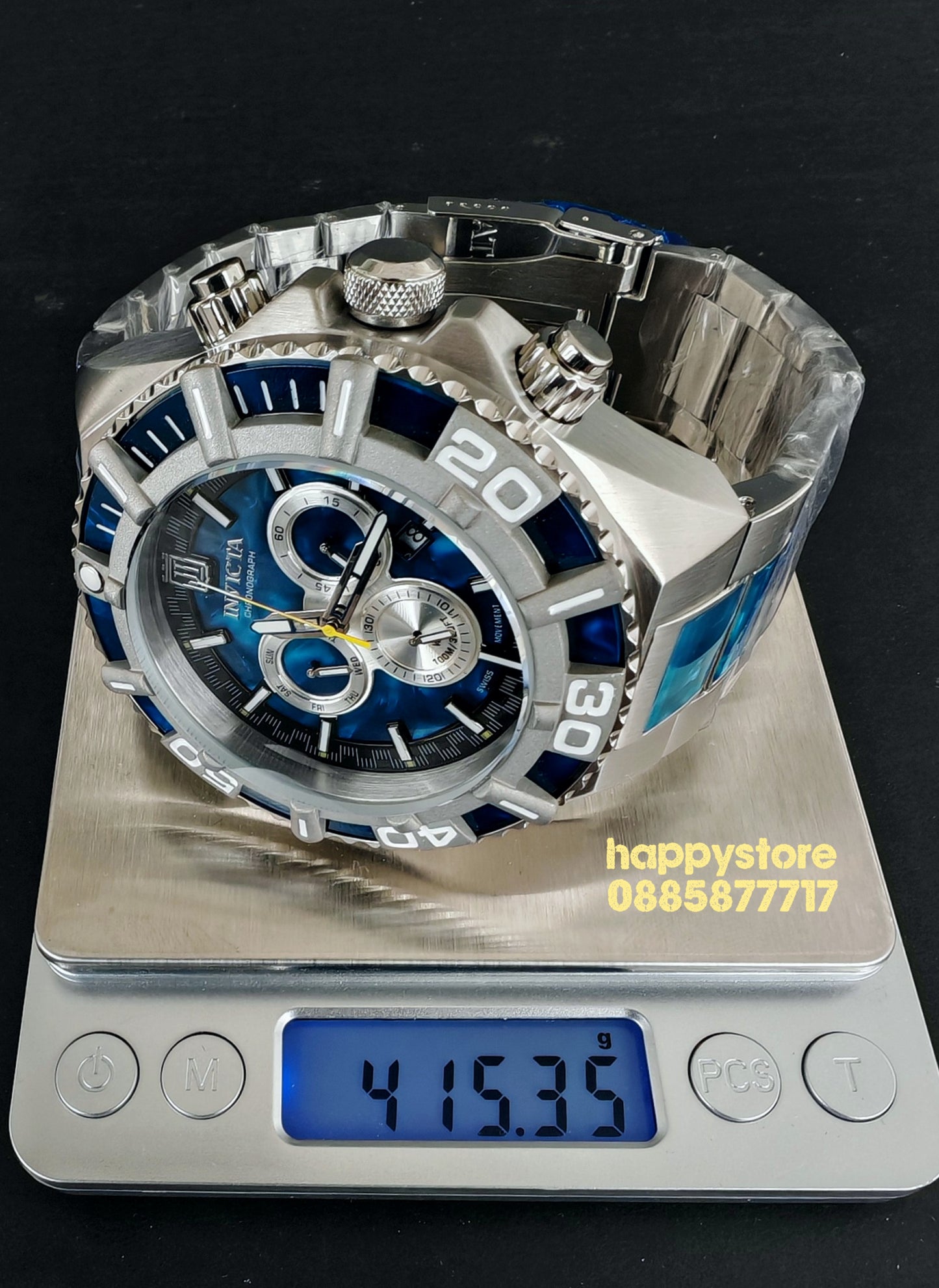 INVICTA Jason Taylor blue steel Swiss 60 mm
