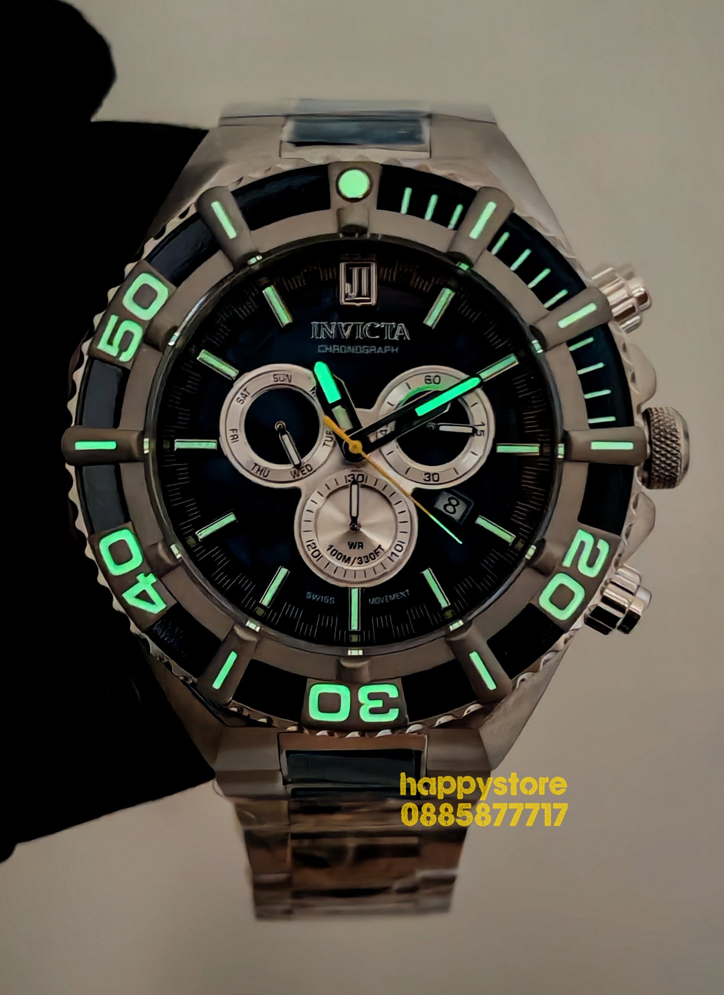 INVICTA Jason Taylor blue steel Swiss 60 mm